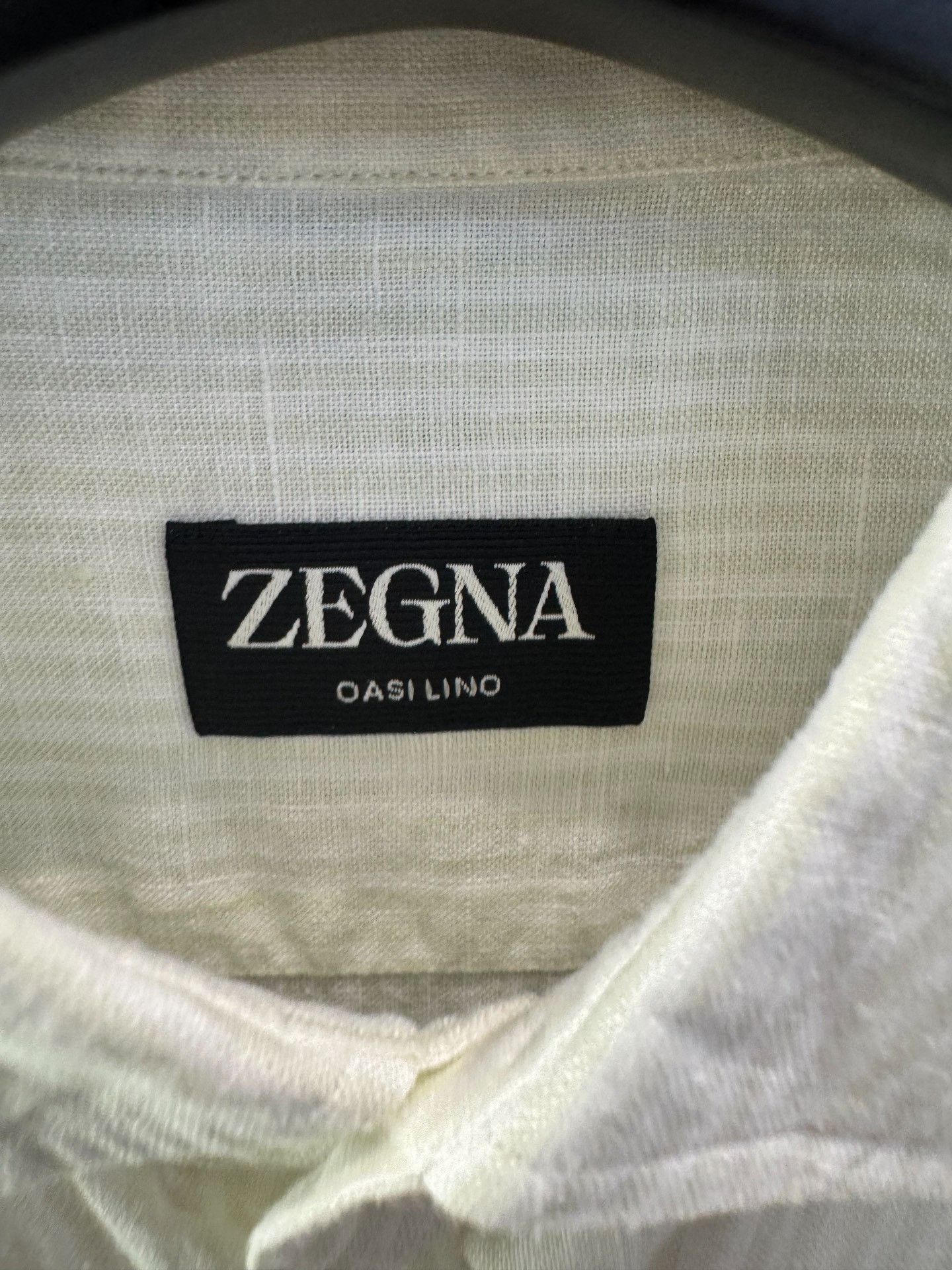Z Zegna Zegna Oasi Lino Linen Button Up Shirt Size S Size US S / EU 44-46 / 1 - 3 Thumbnail