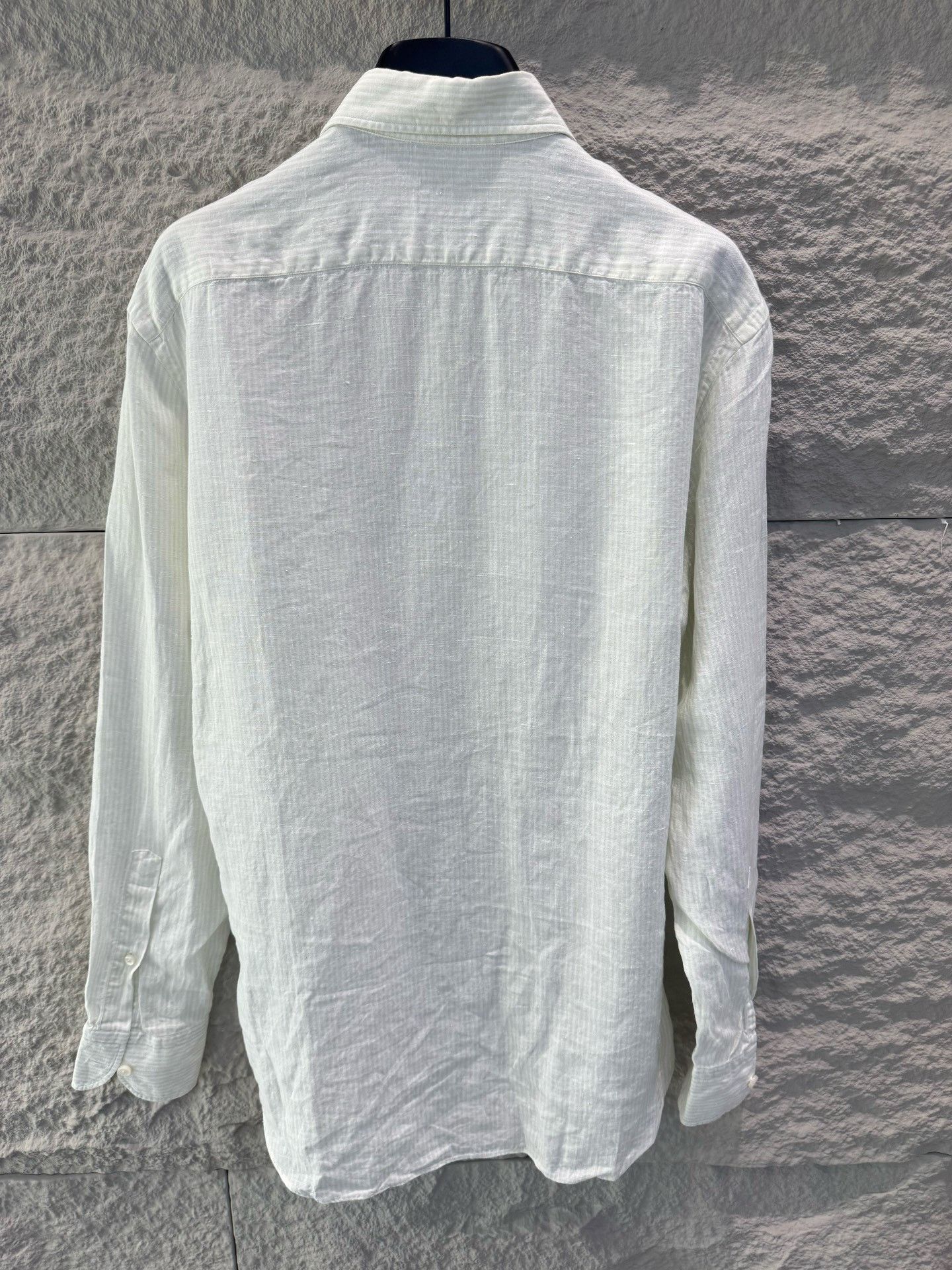 Z Zegna Zegna Oasi Lino Linen Button Up Shirt Size S Size US S / EU 44-46 / 1 - 4 Thumbnail