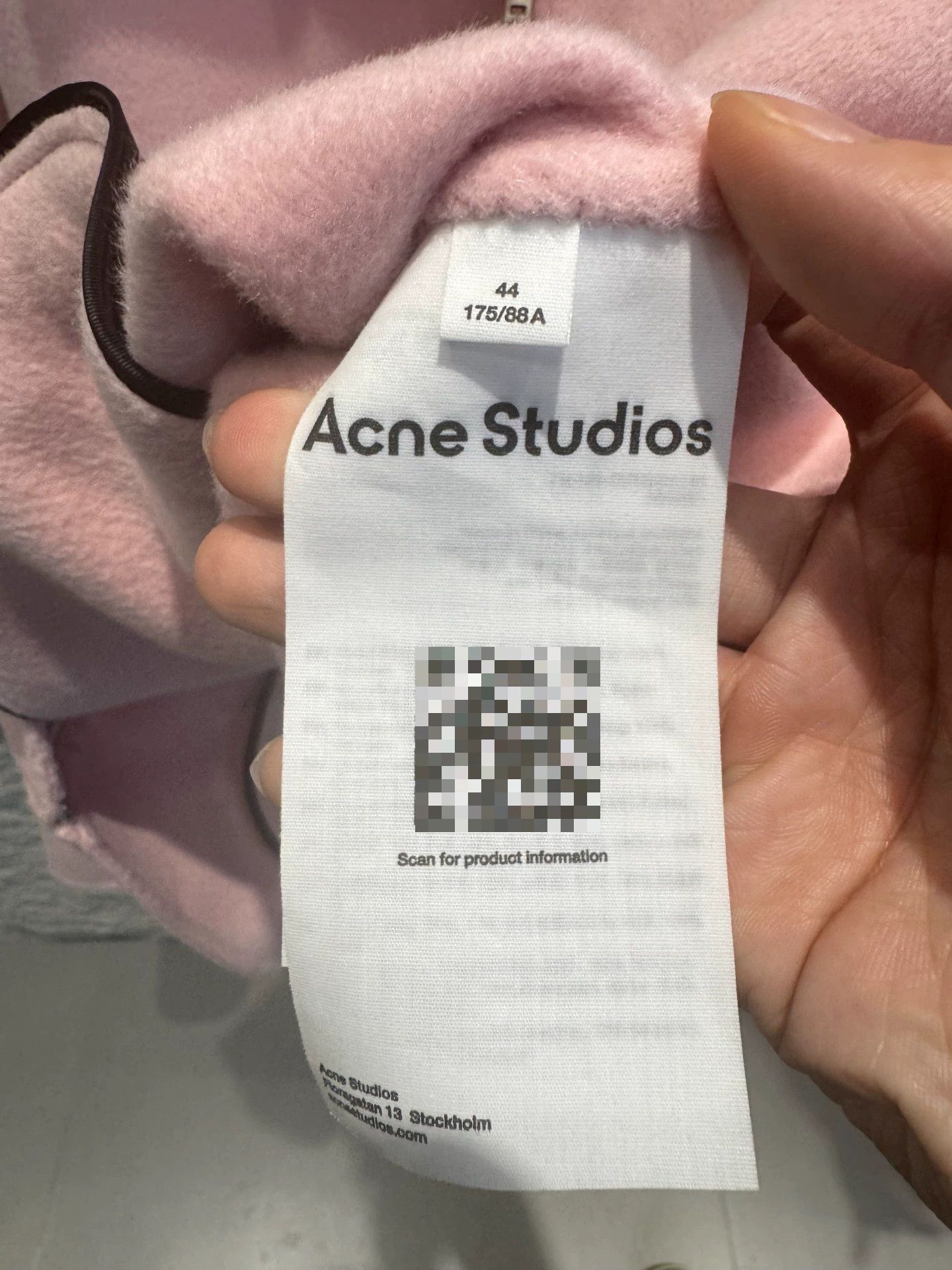 Acne Studios Acne Studios Pink Wool Jacket Size S Size US S / EU 44-46 / 1 - 4 Thumbnail