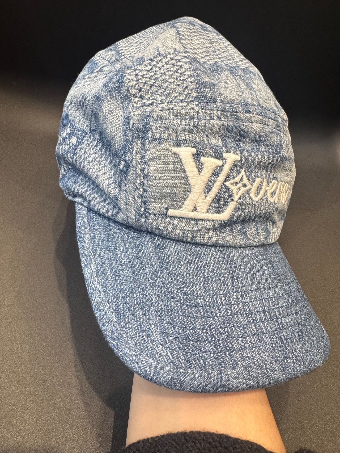 Louis Vuitton Louis Vuitton Logo Denim Cap One Size Size ONE SIZE - 4 Thumbnail