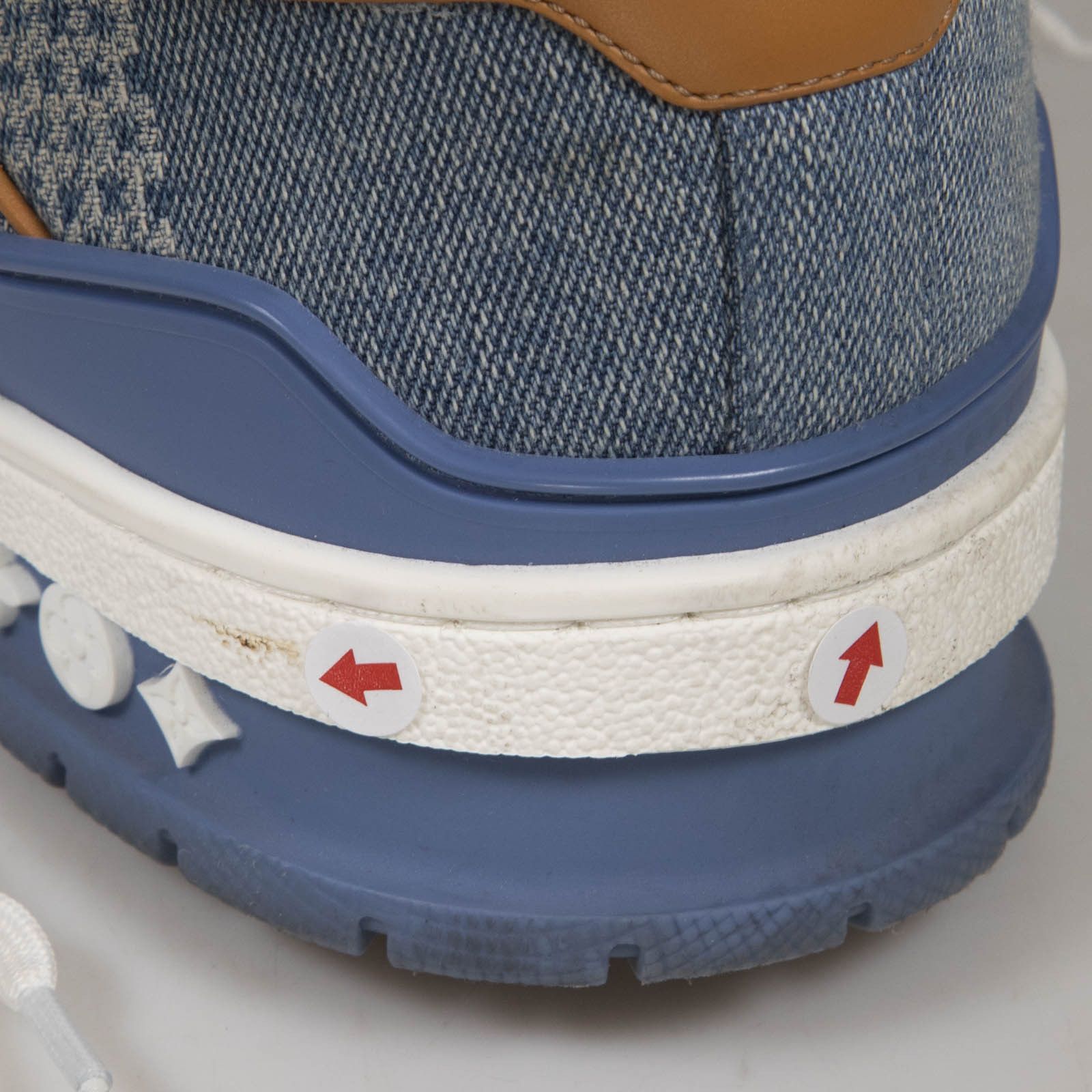 Louis Vuitton Blue Denim LV Trainer Sneakers Size US 10 / IT 40 - 10 Thumbnail