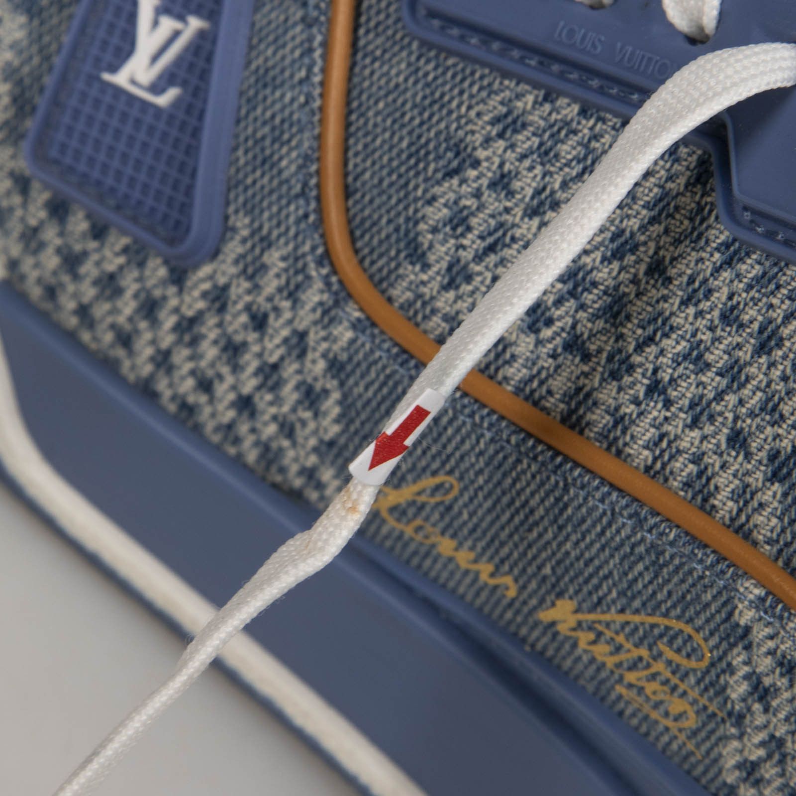 Louis Vuitton Blue Denim LV Trainer Sneakers Size US 10 / IT 40 - 12 Thumbnail