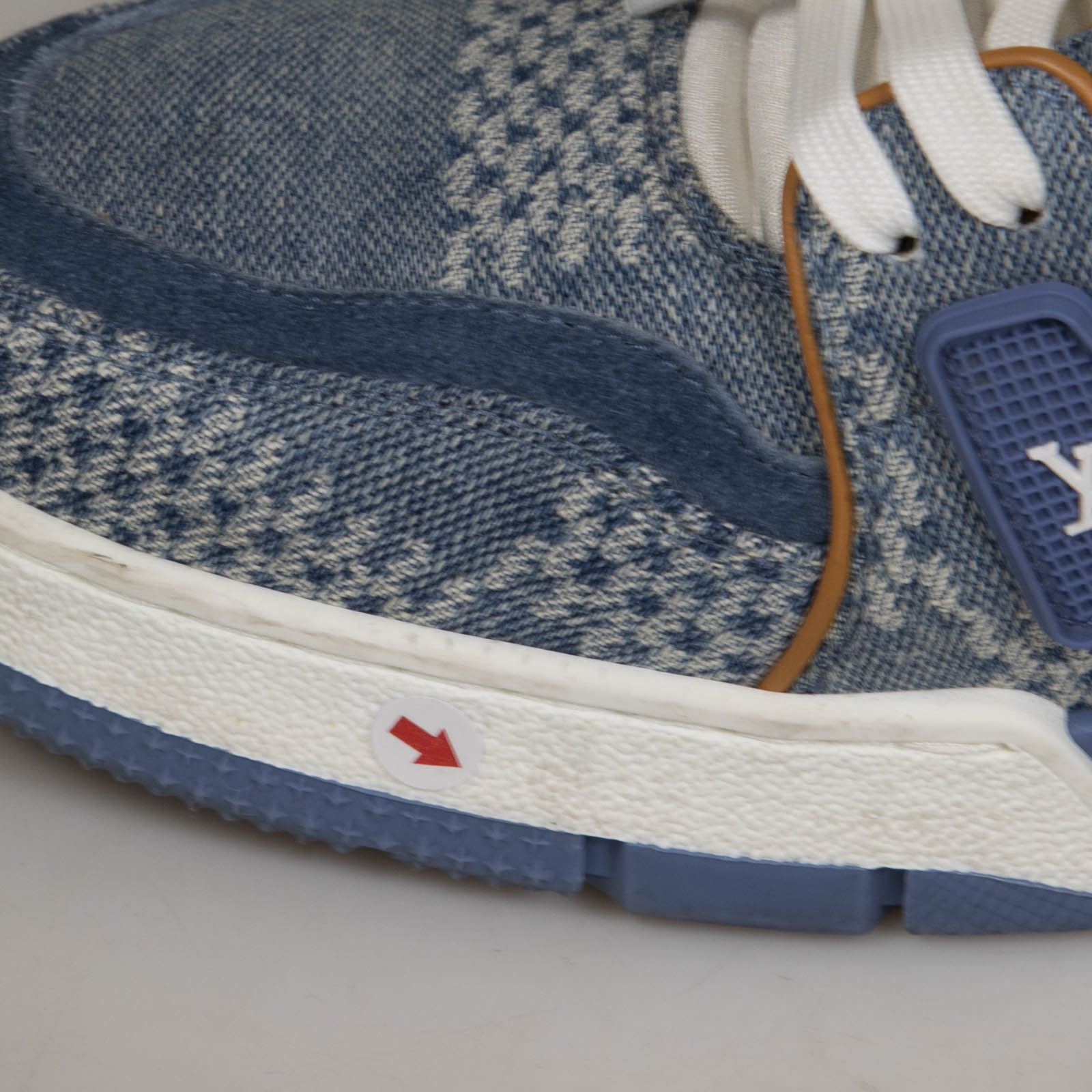 Louis Vuitton Blue Denim LV Trainer Sneakers Size US 10 / IT 40 - 9 Thumbnail