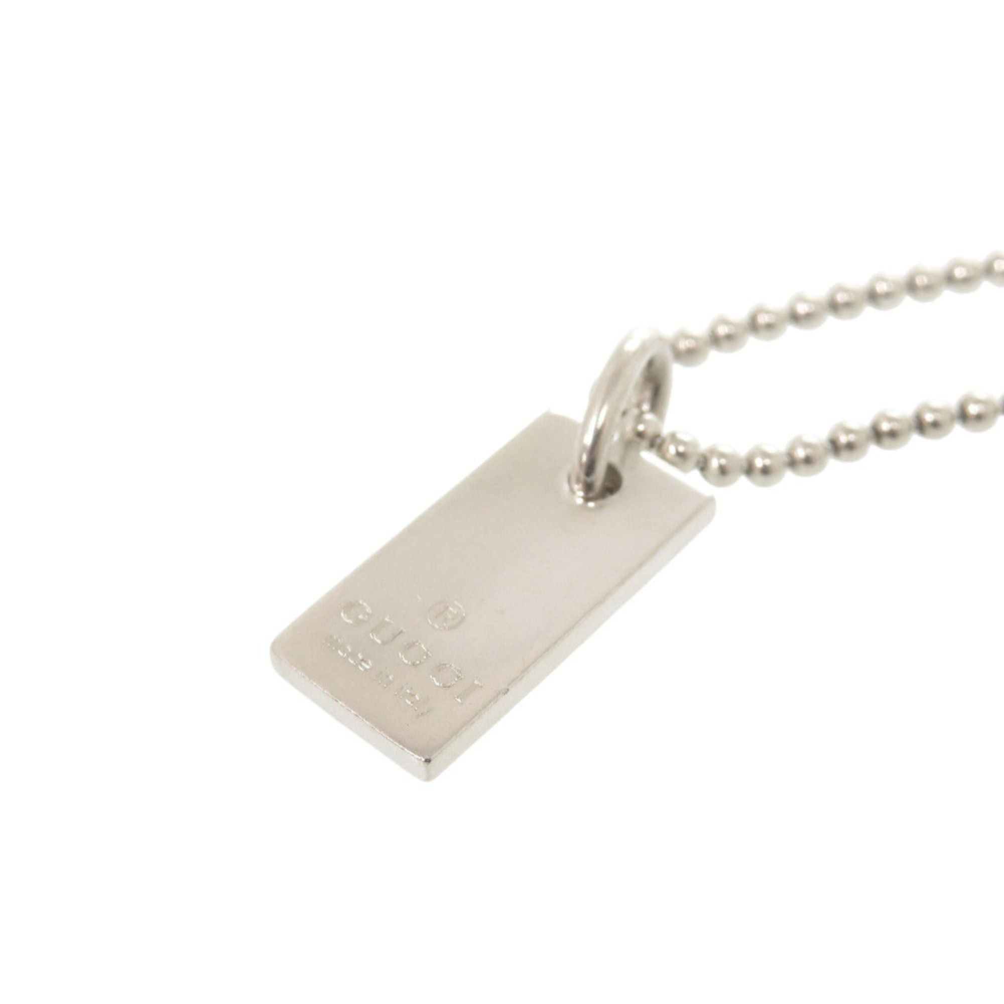 Gucci Gucci logo plate ball chain sterling silver 925 bracelet 1642GUCCI Size ONE SIZE - 4 Thumbnail