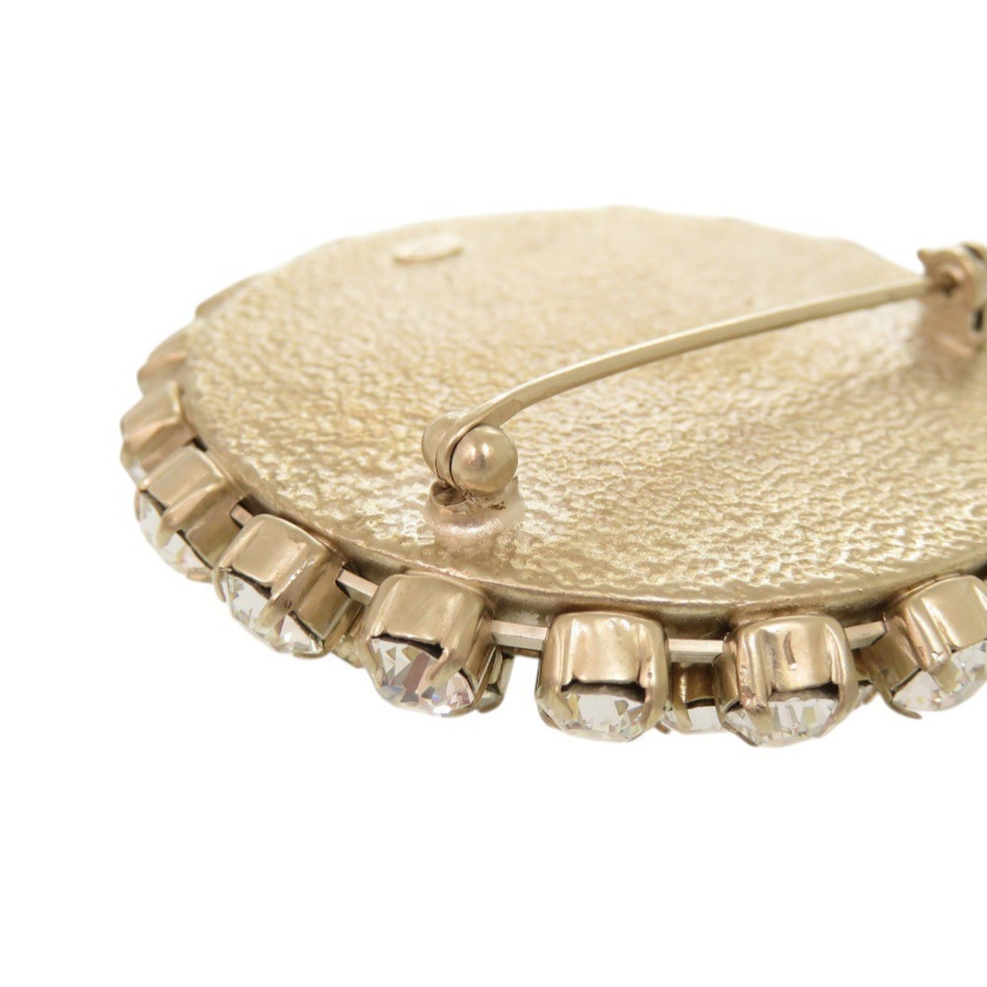 Chanel Excellent condition Chanel cross motif metal rhinestone black brooch 0445CHANEL Size ONE SIZE - 7 Thumbnail