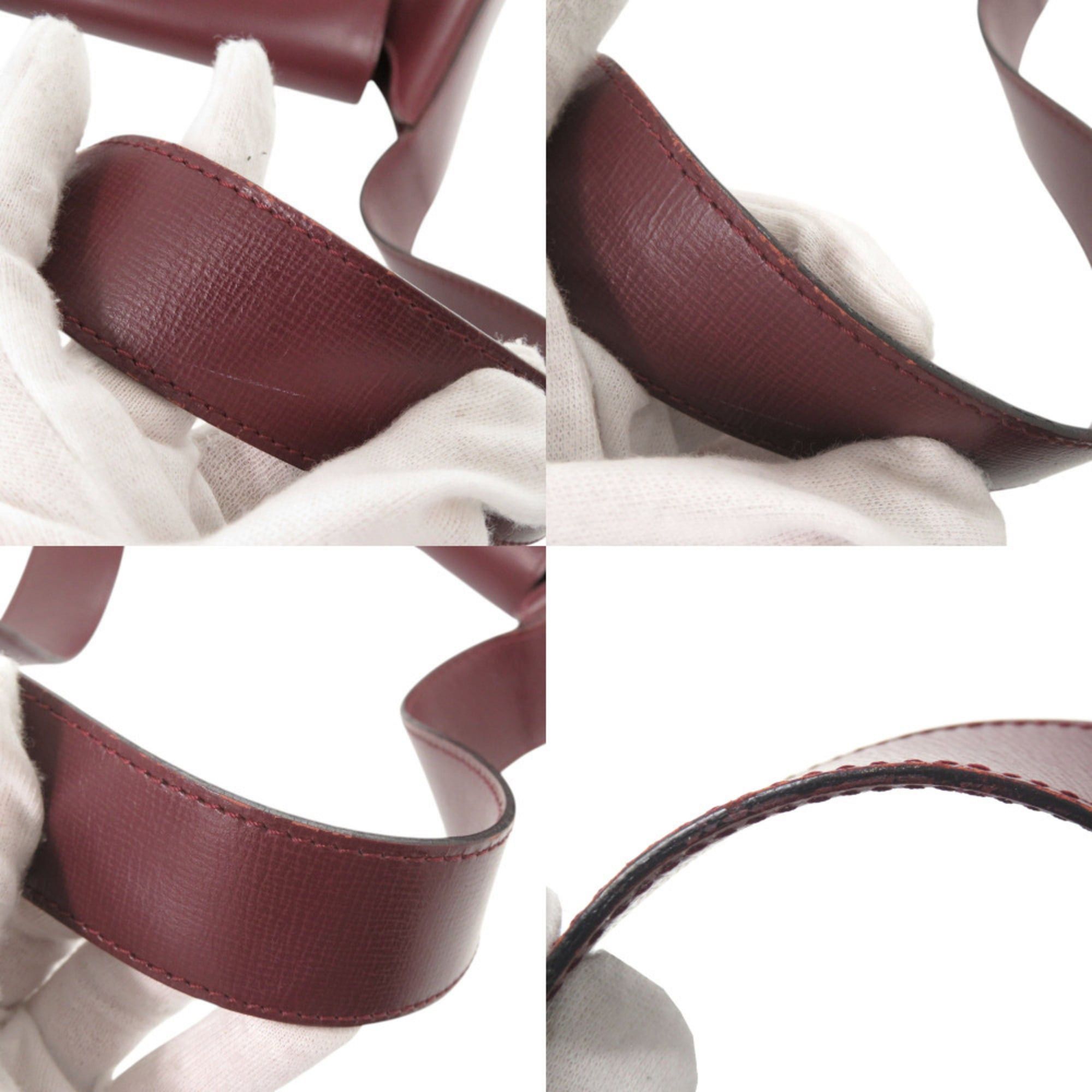 Cartier Excellent condition Cartier Must Line leather burgundy one-shoulder bag 0673CARTIER Size ONE SIZE - 8 Thumbnail