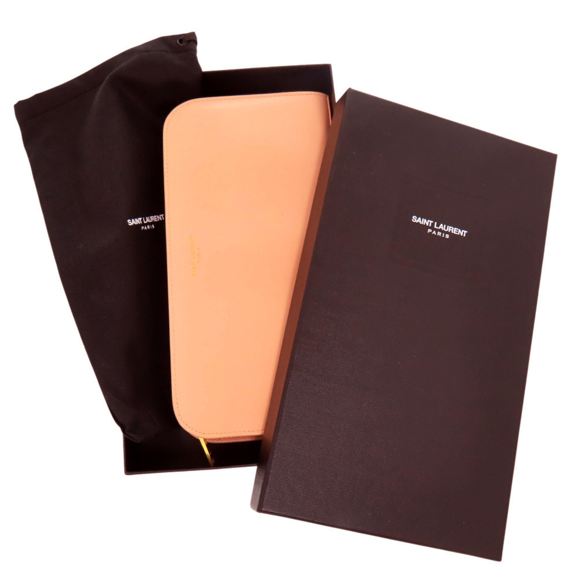 Yves Saint Laurent Yves Saint Laurent Excellent condition Saint Laurent Paris round zipper wallet 326599 534563 Calfskin Salmon Pink 1253SAINT LAURENT PARIS Size ONE SIZE - 2 Thumbnail