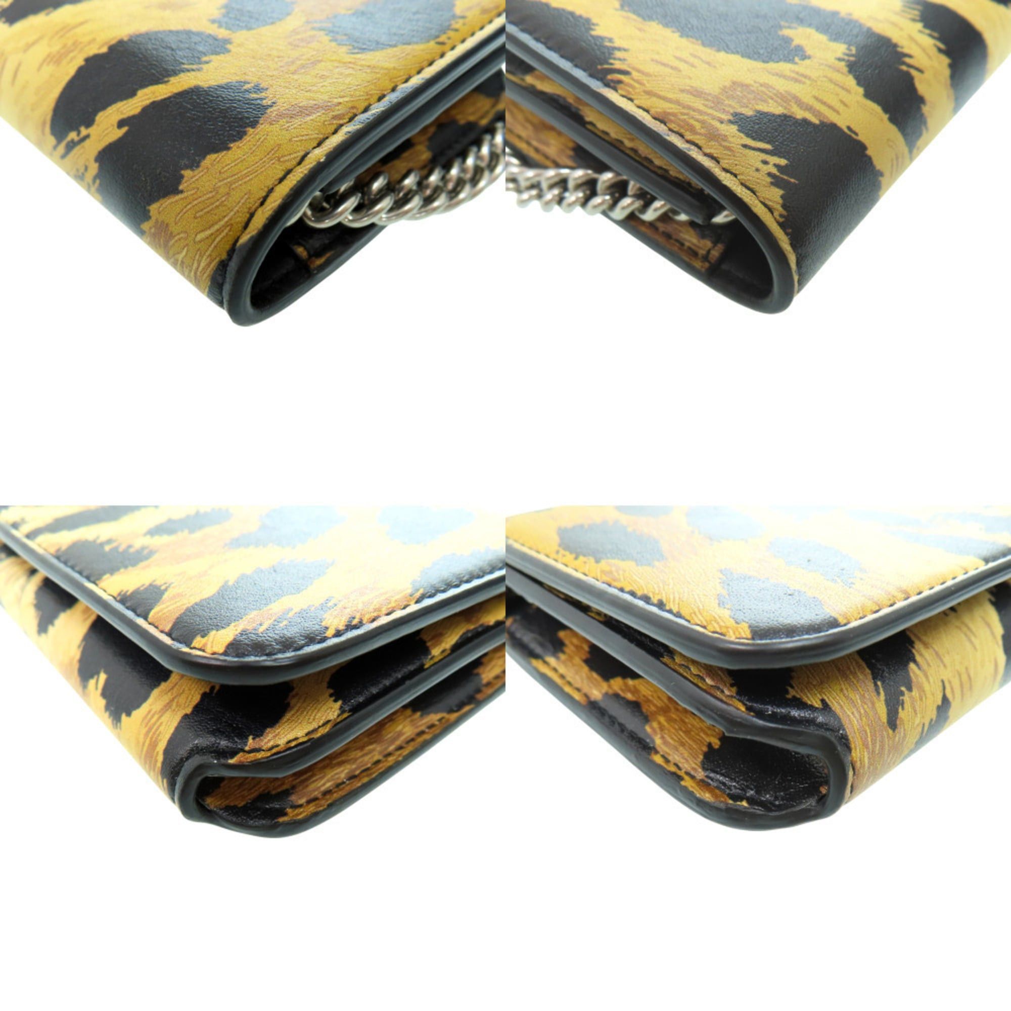 Balenciaga Excellent condition Balenciaga chain shoulder bag, leopard print, 593785, leather 0414BALENCIAGA Size ONE SIZE - 4 Thumbnail