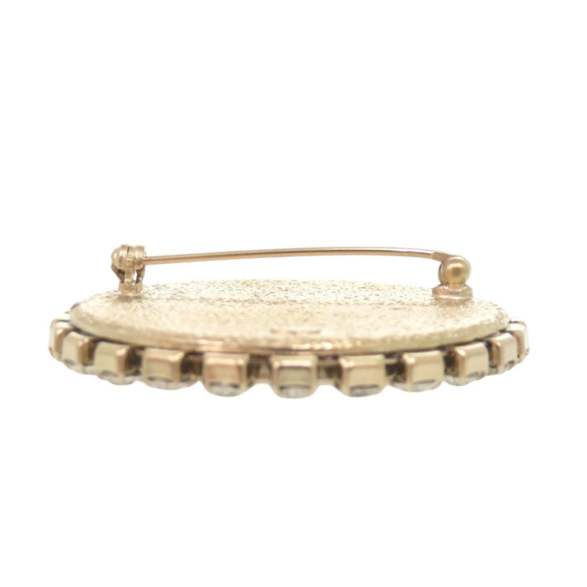 Chanel Excellent condition Chanel Camellia design metal rhinestone white brooch 0444CHANEL Size ONE SIZE - 4 Thumbnail