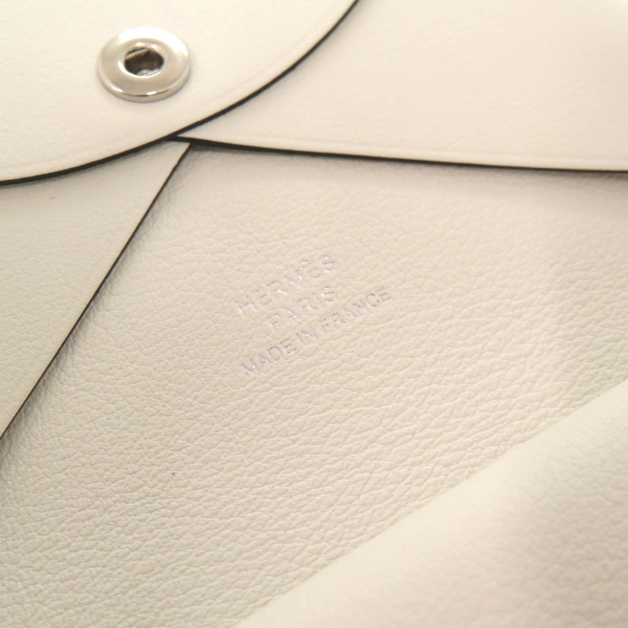Hermes Unused Hermes Calvi Duo Spring Horse Veau Swift Blanc K stamp (born 2025) Wallet/Coin Case 0566 HERMES Size ONE SIZE - 7 Thumbnail