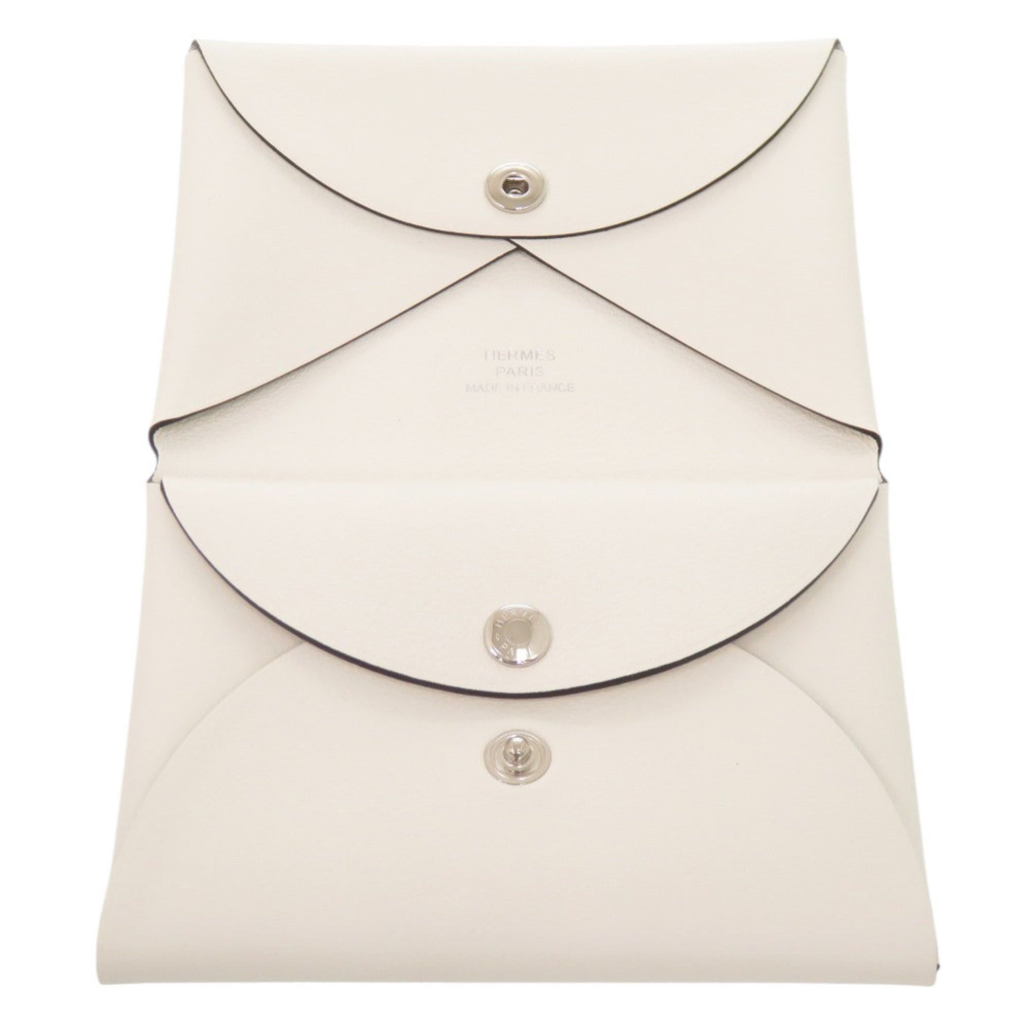 Hermes Unused Hermes Calvi Duo Spring Horse Veau Swift Blanc K stamp (born 2025) Wallet/Coin Case 0566 HERMES Size ONE SIZE - 5 Thumbnail