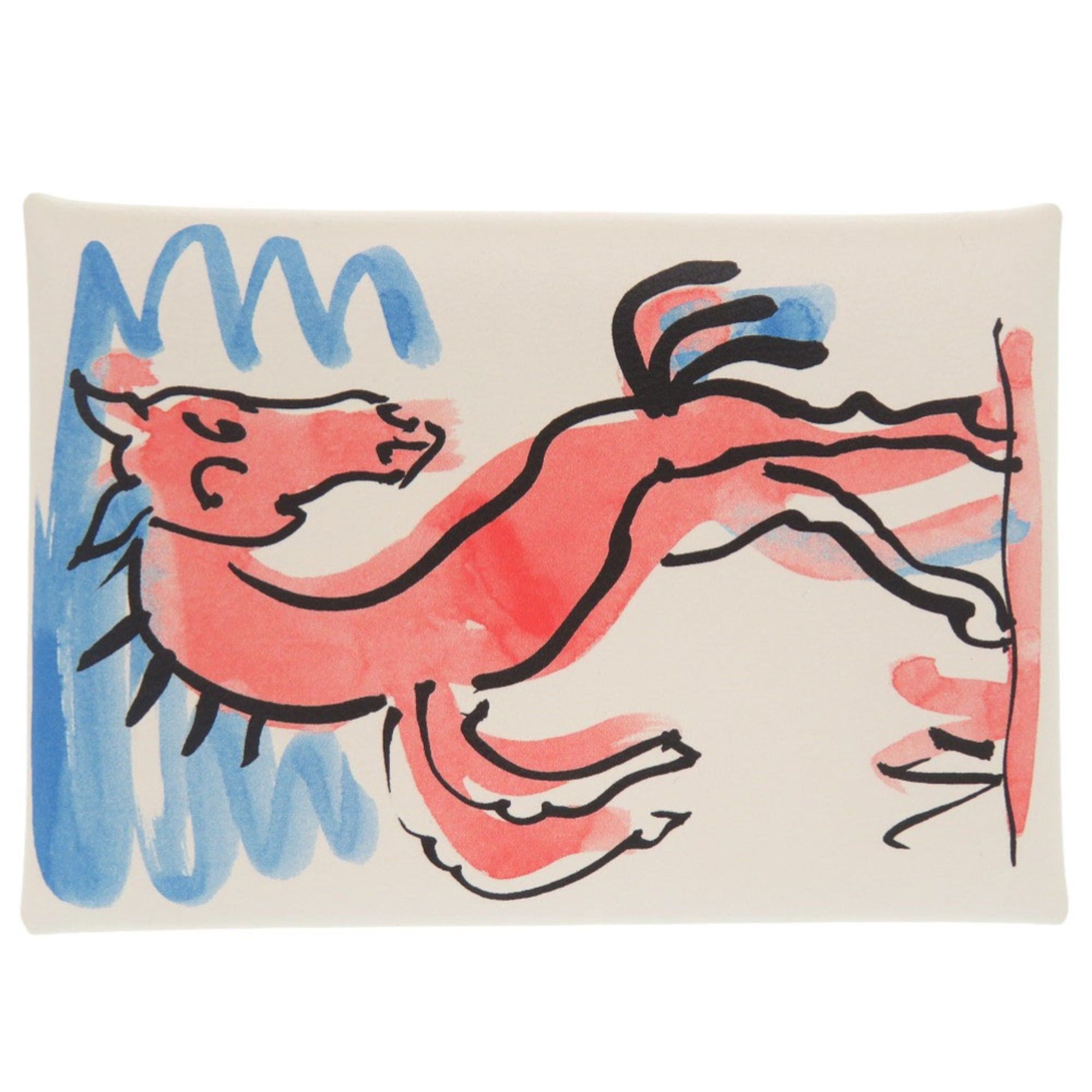 Hermes Unused Hermes Calvi Duo Spring Horse Veau Swift Blanc K stamp (born 2025) Wallet/Coin Case 0566 HERMES Size ONE SIZE - 3 Thumbnail