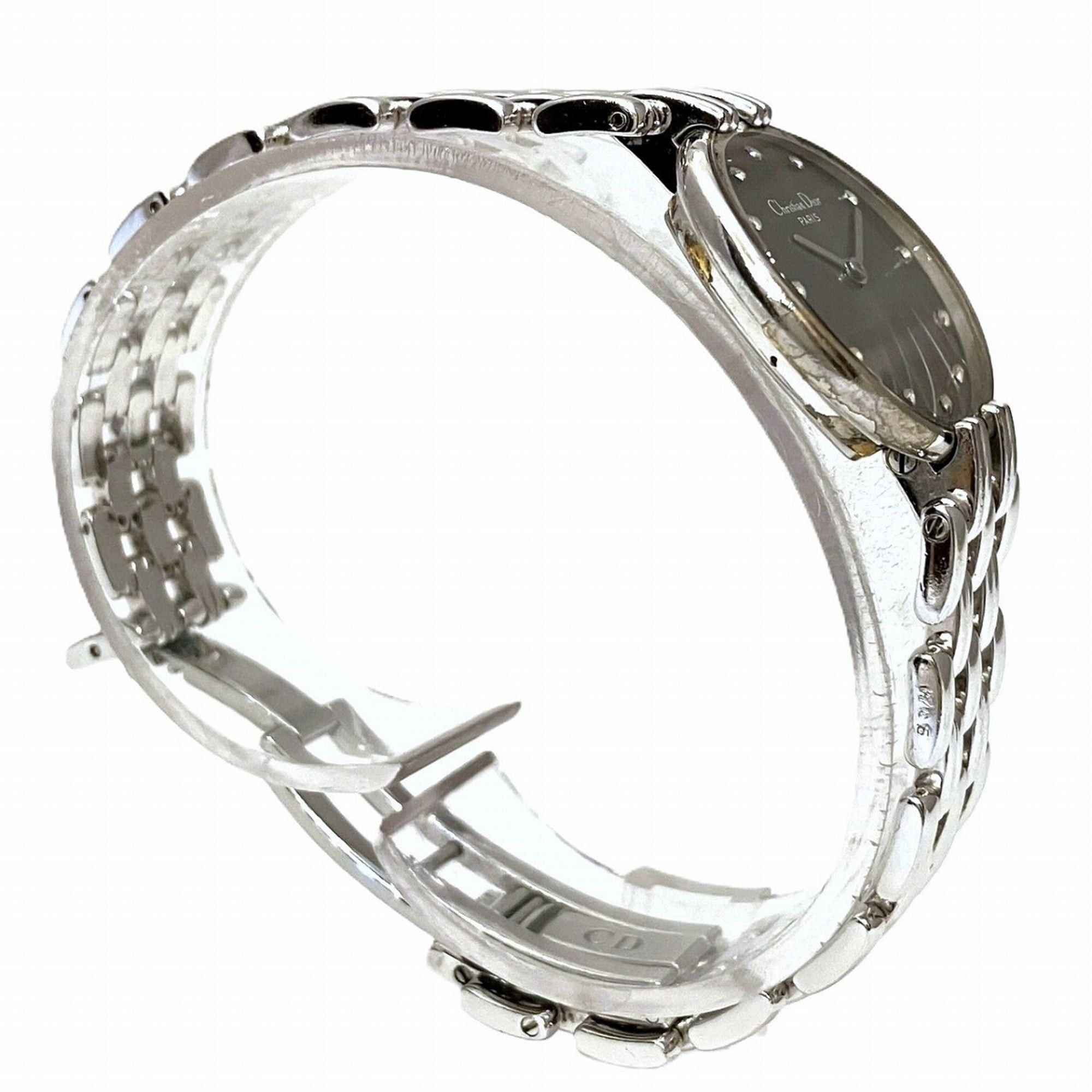 Dior Christian Dior Bacilla watch, total weight 37.8g, stainless steel, quartz movement, gunmetal dial, D44-120 Size ONE SIZE - 3 Thumbnail