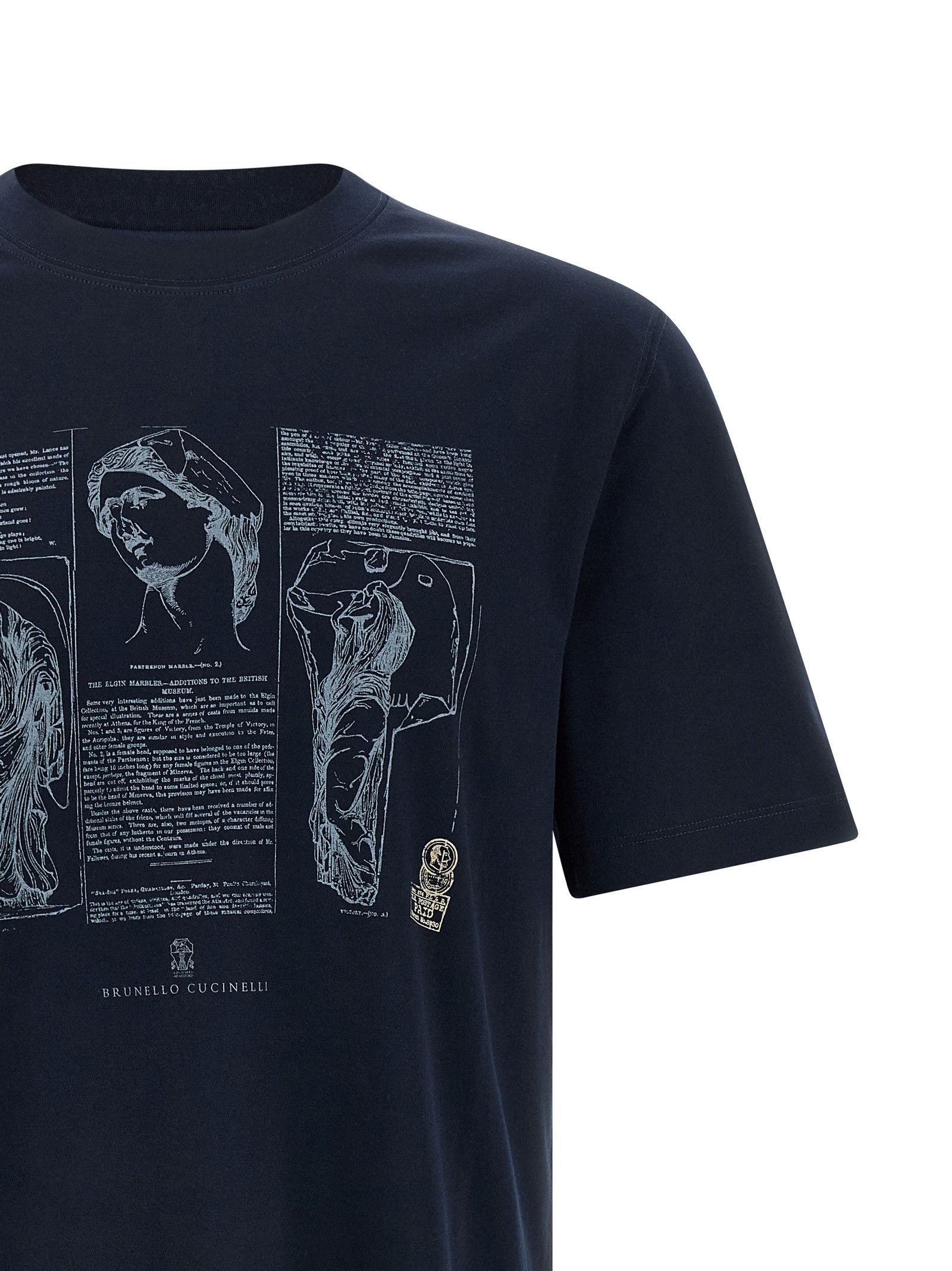 Brunello Cucinelli Printed T-Shirt Size US S / EU 44-46 / 1 - 3 Thumbnail