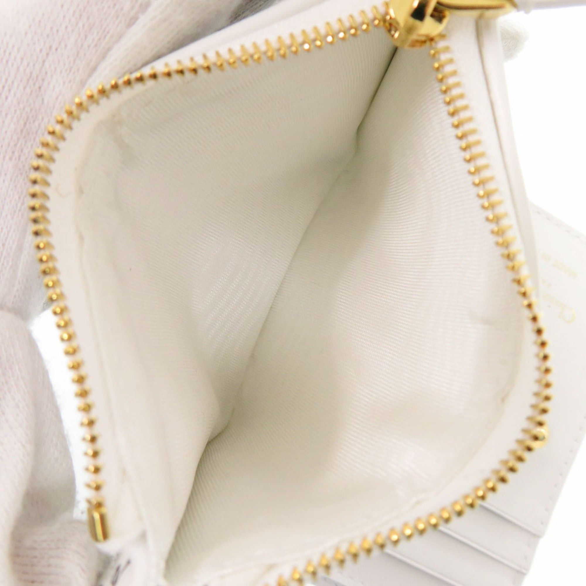 Dior Christian Dior Like New Dior Caro Dahlia Wallet Heart Leather White Bi-fold 1344Dior Size ONE SIZE - 7 Thumbnail