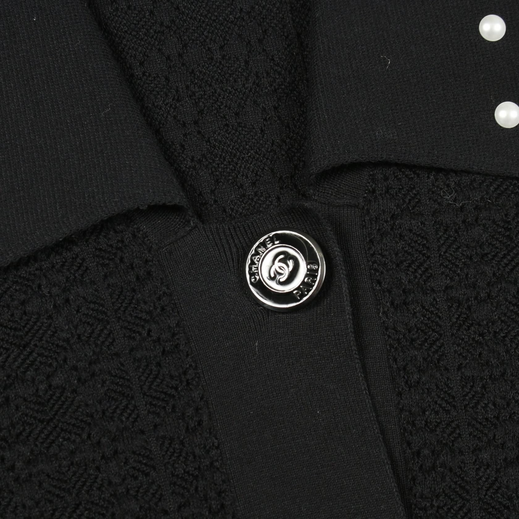 Chanel Chanel Chanel Coco Mark Button Pearl Cotton Nylon Dress Textile Dresses P53686K07000 DUTY FREE for USA Size ONE SIZE - 8 Thumbnail