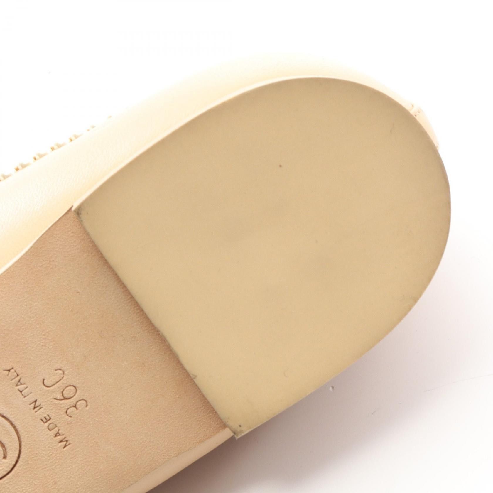 Chanel Chanel Chanel Coco Mark Leather Flats Leather Shoes DUTY FREE for USA Size ONE SIZE - 8 Thumbnail