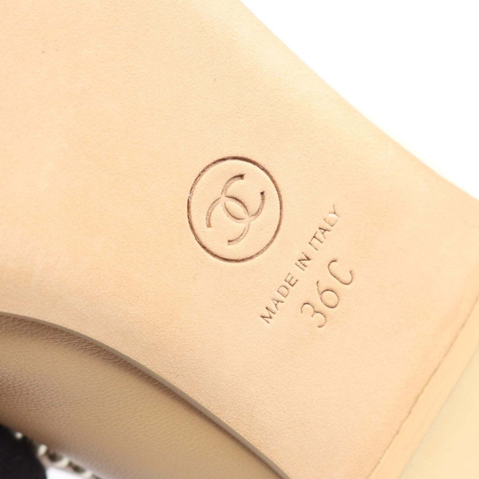 Chanel Chanel Chanel Coco Mark Leather Flats Leather Shoes DUTY FREE for USA Size ONE SIZE - 6 Thumbnail