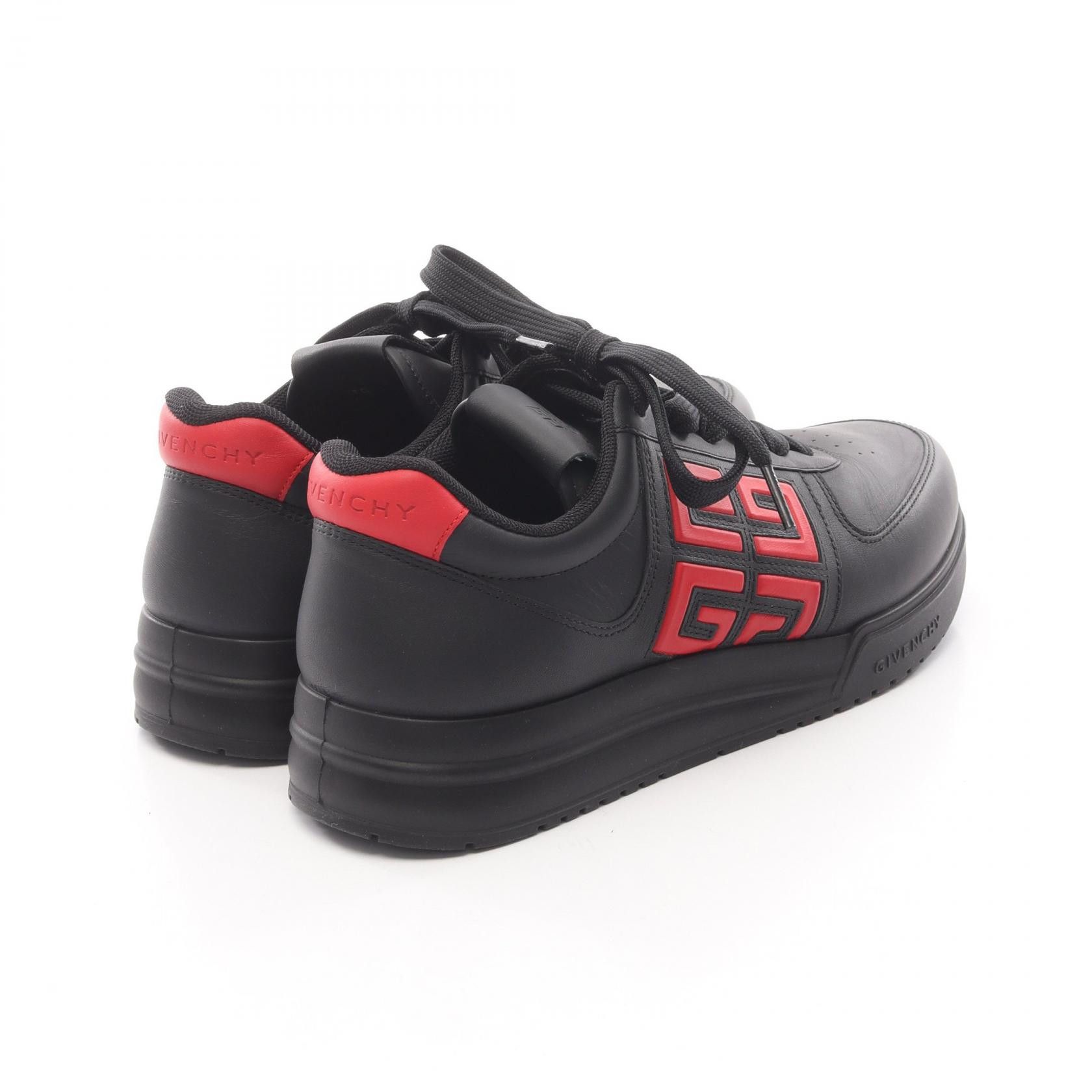Givenchy Givenchy Givenchy Logo Leather Sneakers Leather Shoes BH007WH1DE DUTY FREE for USA Size ONE SIZE - 2 Thumbnail