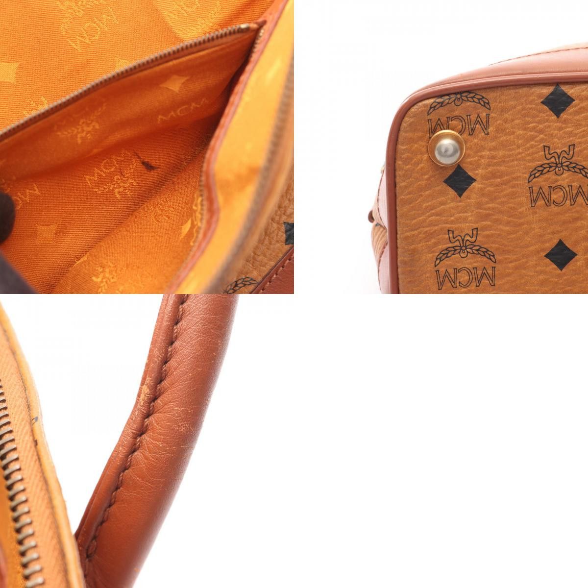 MCM MCM MCM Visetos Leather Handbag Leather Handbag DUTY FREE for USA Size ONE SIZE - 10 Thumbnail