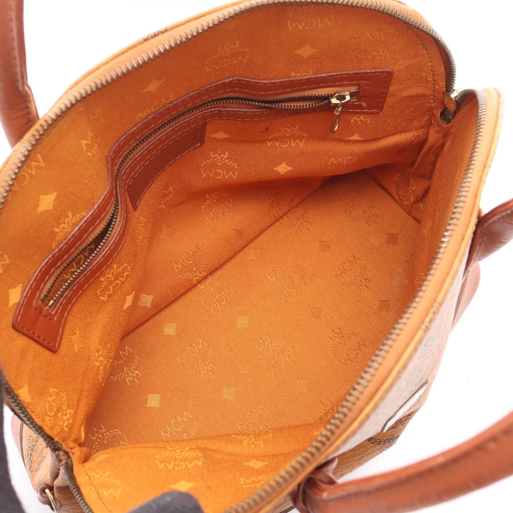 MCM MCM MCM Visetos Leather Handbag Leather Handbag DUTY FREE for USA Size ONE SIZE - 3 Thumbnail