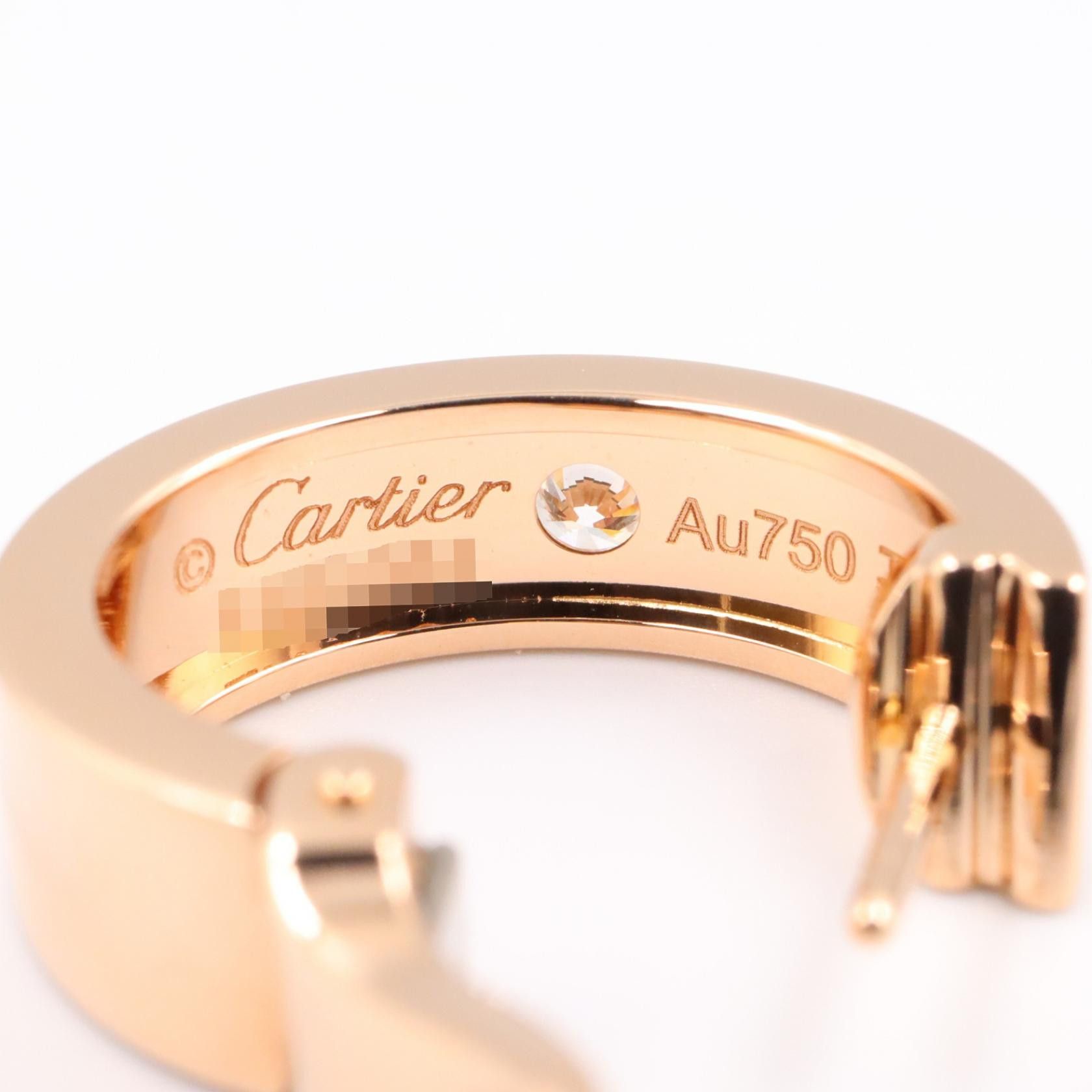 Cartier Cartier Cartier Love Hoop Au750 Diamond Earrings Precious Metal Earrings DUTY FREE for USA Size ONE SIZE - 4 Thumbnail