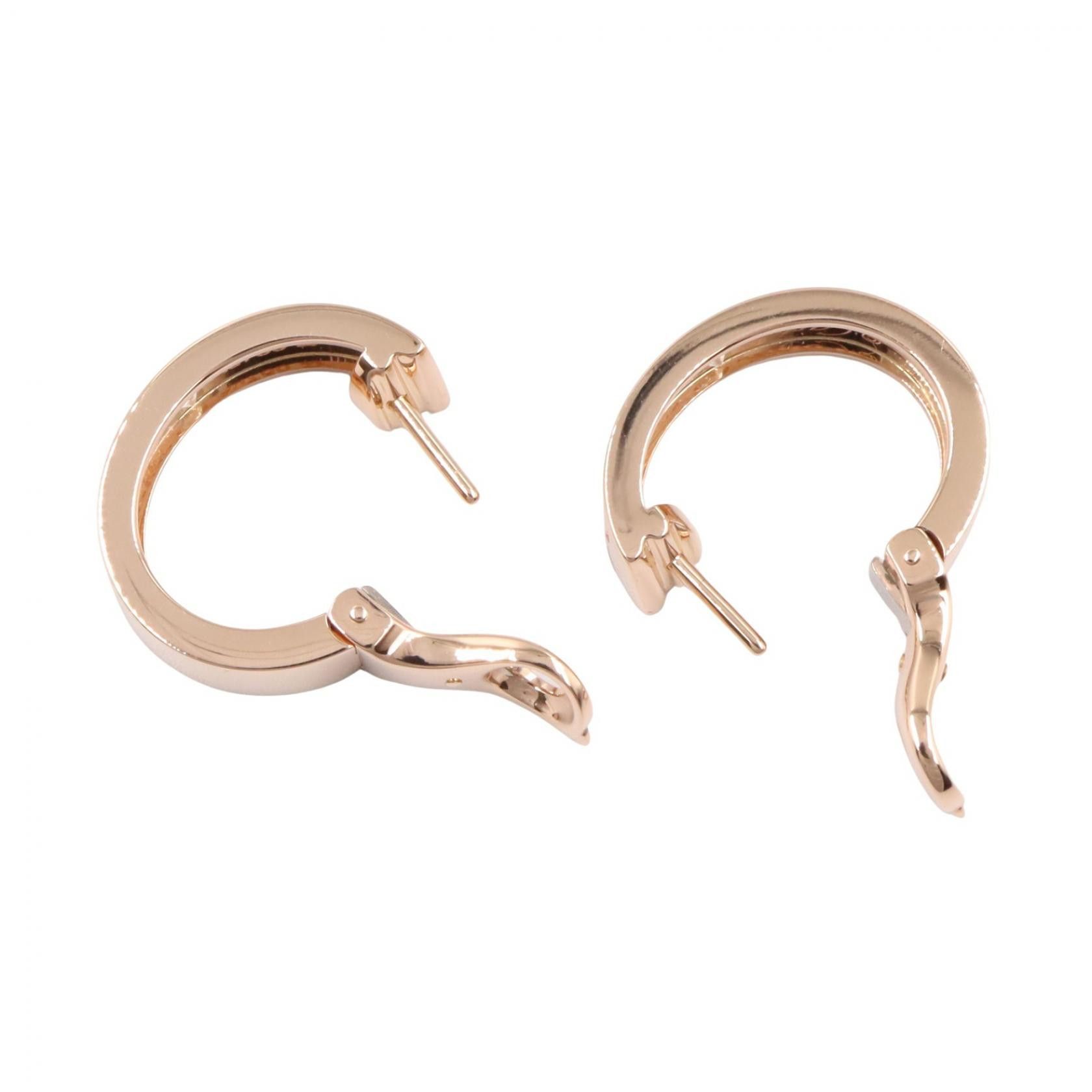 Cartier Cartier Cartier Love Hoop Au750 Diamond Earrings Precious Metal Earrings DUTY FREE for USA Size ONE SIZE - 3 Thumbnail