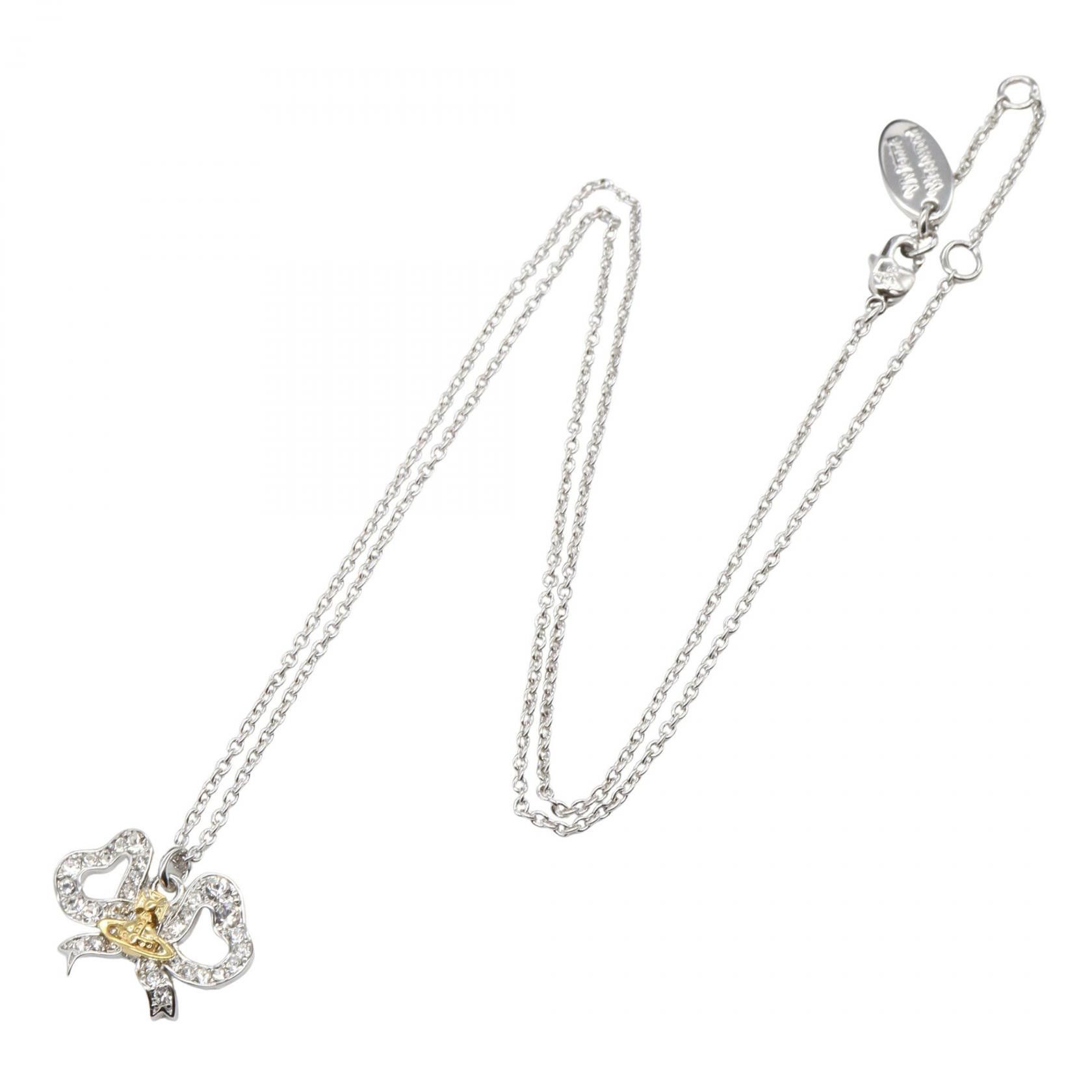 Vivienne Westwood Vivienne Westwood Vivienne Westwood Rigoberta Orb Necklace Metal Necklace 630203H3/02P580 DUTY FREE for USA Size ONE SIZE - 2 Thumbnail