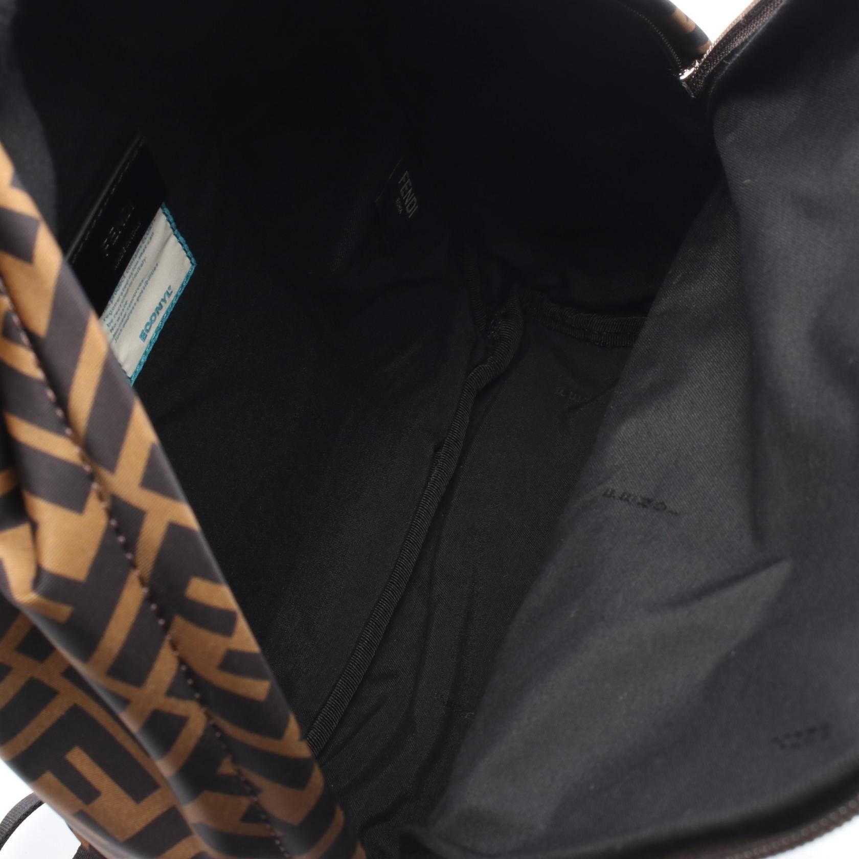 Fendi Fendi Fendi Zucca Nylon Leather Backpack Textile Backpack 8BZ040 DUTY FREE for USA Size ONE SIZE - 3 Thumbnail