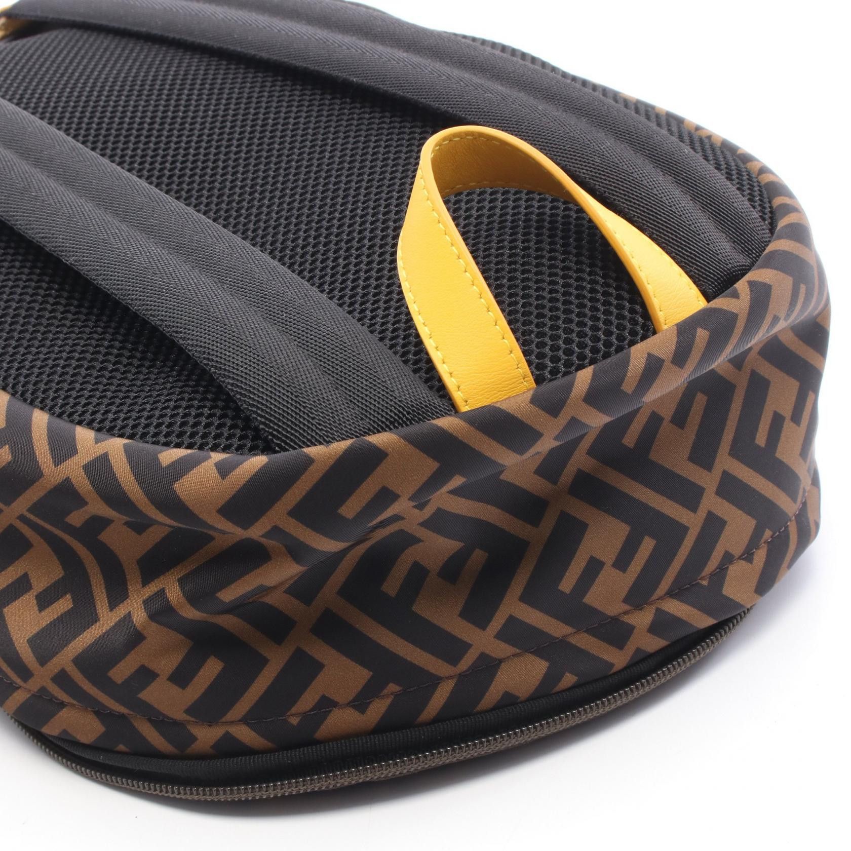 Fendi Fendi Fendi Zucca Nylon Leather Backpack Textile Backpack 8BZ040 DUTY FREE for USA Size ONE SIZE - 5 Thumbnail