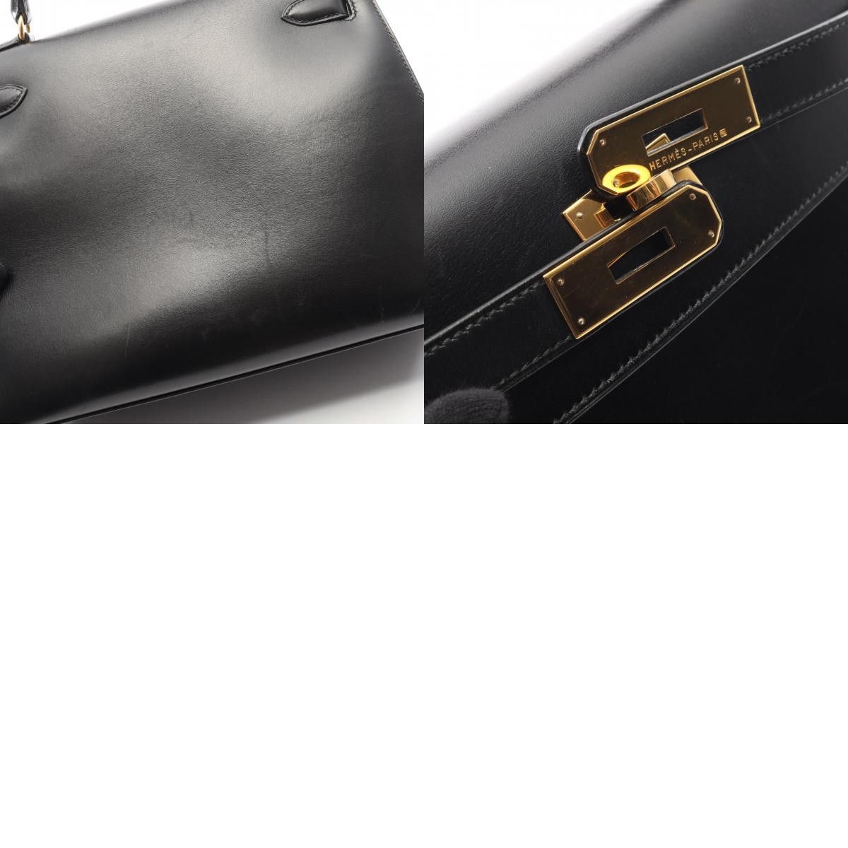 Hermes Hermes Hermes Kelly28 Box Calf Leather Handbag X DUTY FREE for USA Size ONE SIZE - 10 Thumbnail