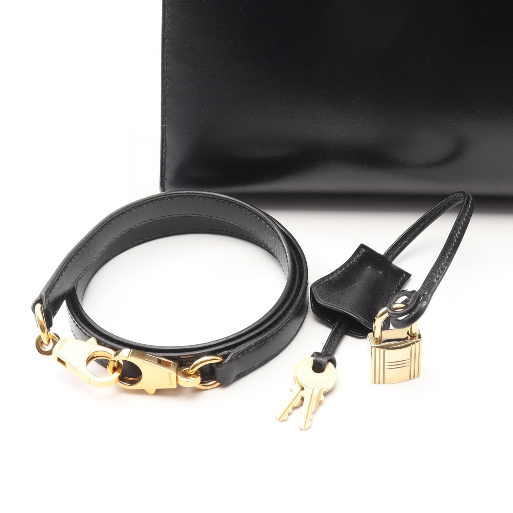 Hermes Hermes Hermes Kelly28 Box Calf Leather Handbag X DUTY FREE for USA Size ONE SIZE - 6 Thumbnail