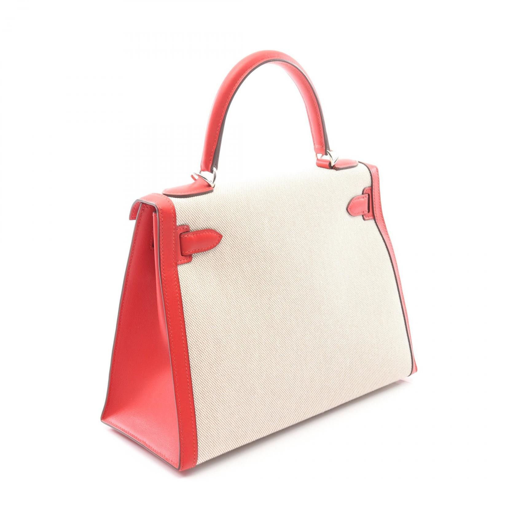 Hermes Hermes Hermes Kelly28 Toile H Chevre Mysore Handbag Leather Handbag D DUTY FREE for USA Size ONE SIZE - 2 Thumbnail