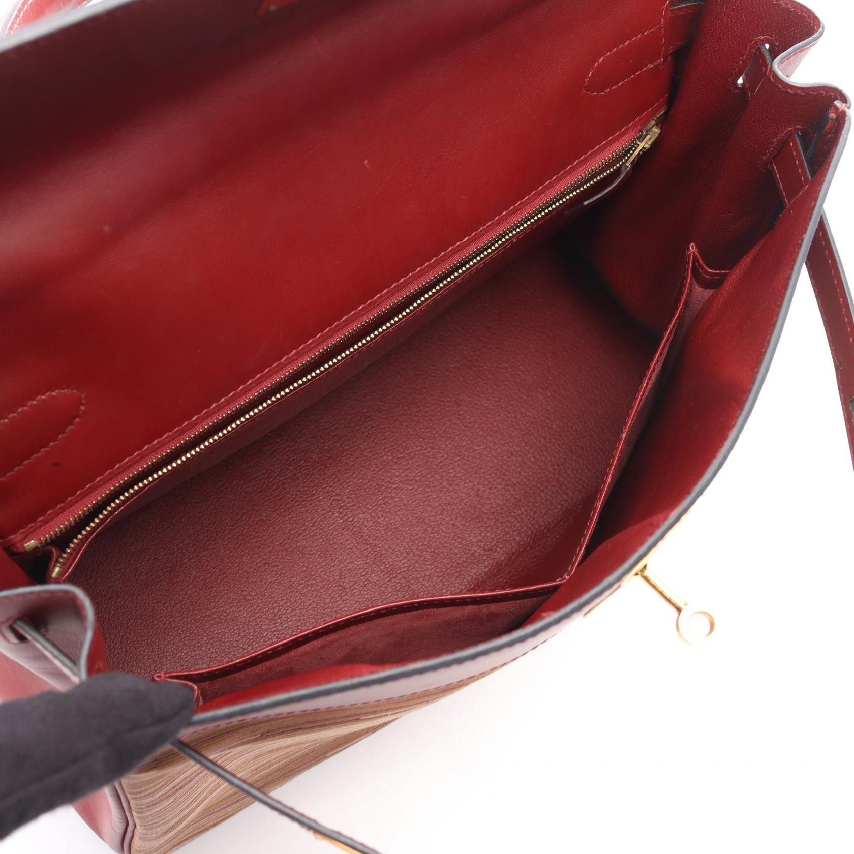 Hermes Hermes Hermes Kelly32 Leather Leather Handbag E DUTY FREE for USA Size ONE SIZE - 3 Thumbnail