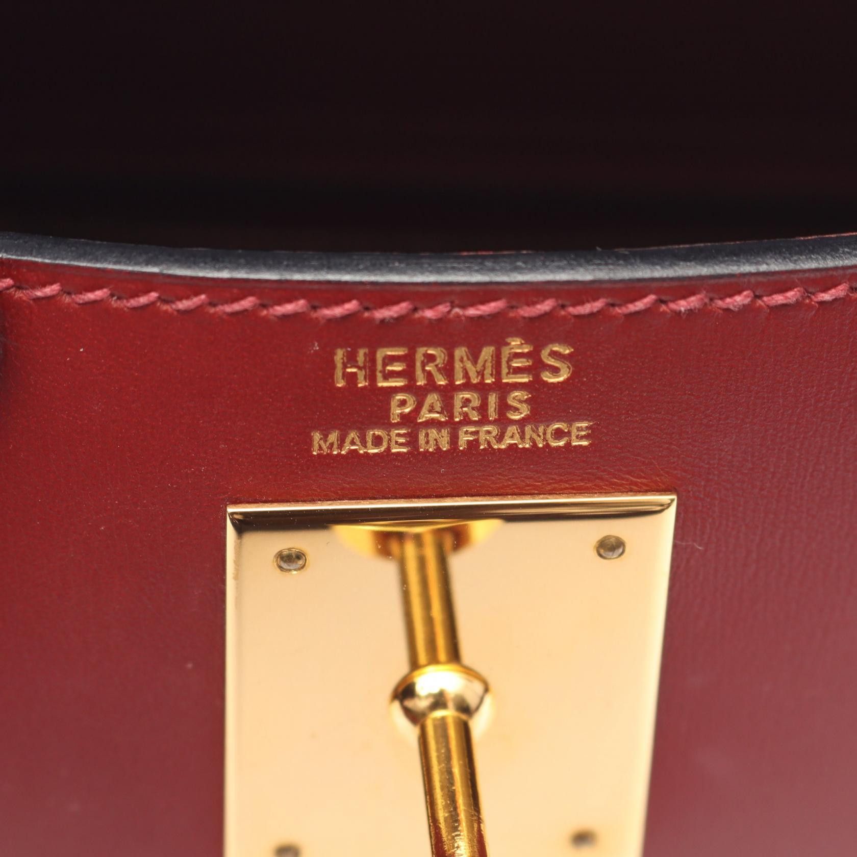 Hermes Hermes Hermes Kelly32 Leather Leather Handbag E DUTY FREE for USA Size ONE SIZE - 4 Thumbnail