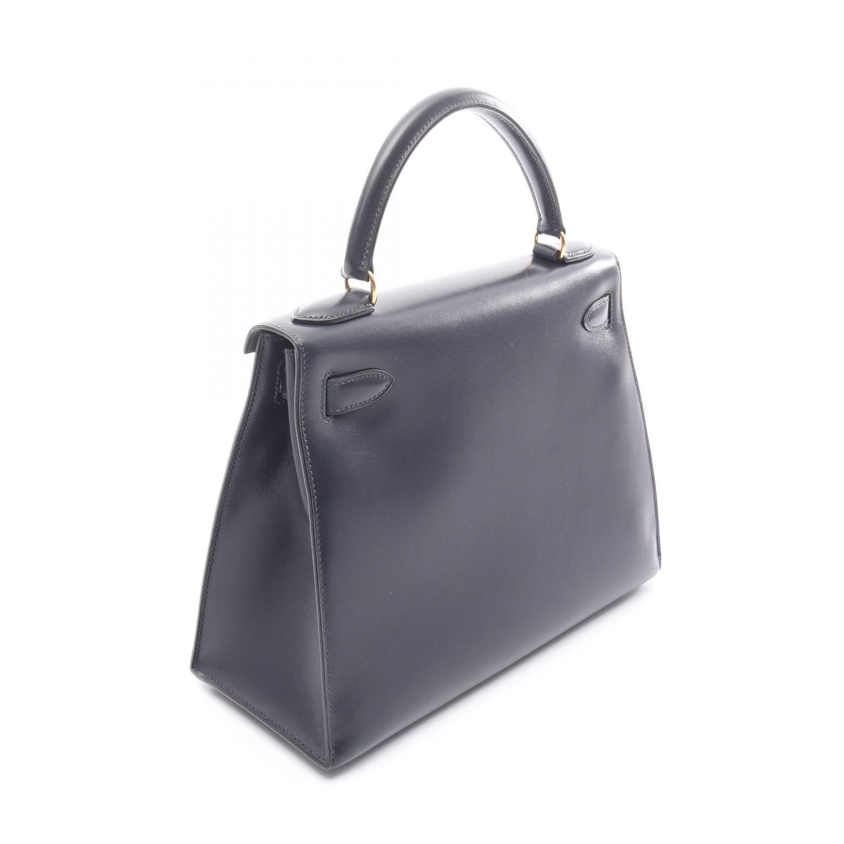 Hermes Hermes Hermes Kelly28 Boxcalf Leather Handbag Stamp B (1998) DUTY FREE for USA Size ONE SIZE - 2 Thumbnail