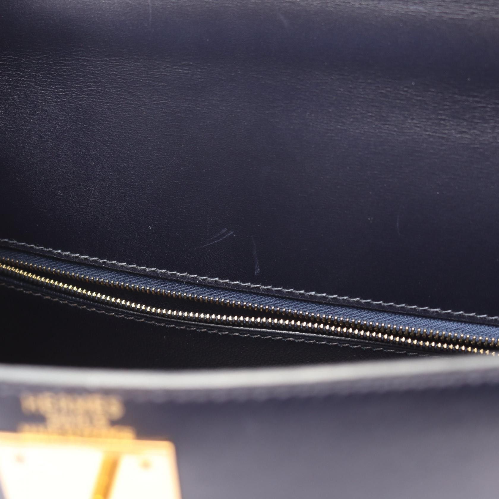 Hermes Hermes Hermes Kelly28 Boxcalf Leather Handbag Stamp B (1998) DUTY FREE for USA Size ONE SIZE - 7 Thumbnail