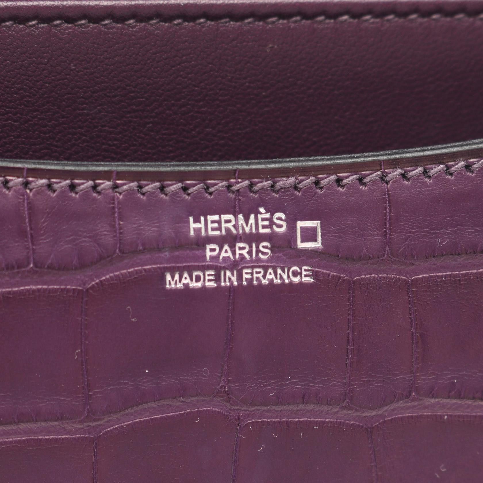 Hermes Hermes Hermes Constance3 Mini Alligator Matte Shoulder Bag Leather Shoulder Bag Z(2021) DUTY FREE for USA Size ONE SIZE - 4 Thumbnail