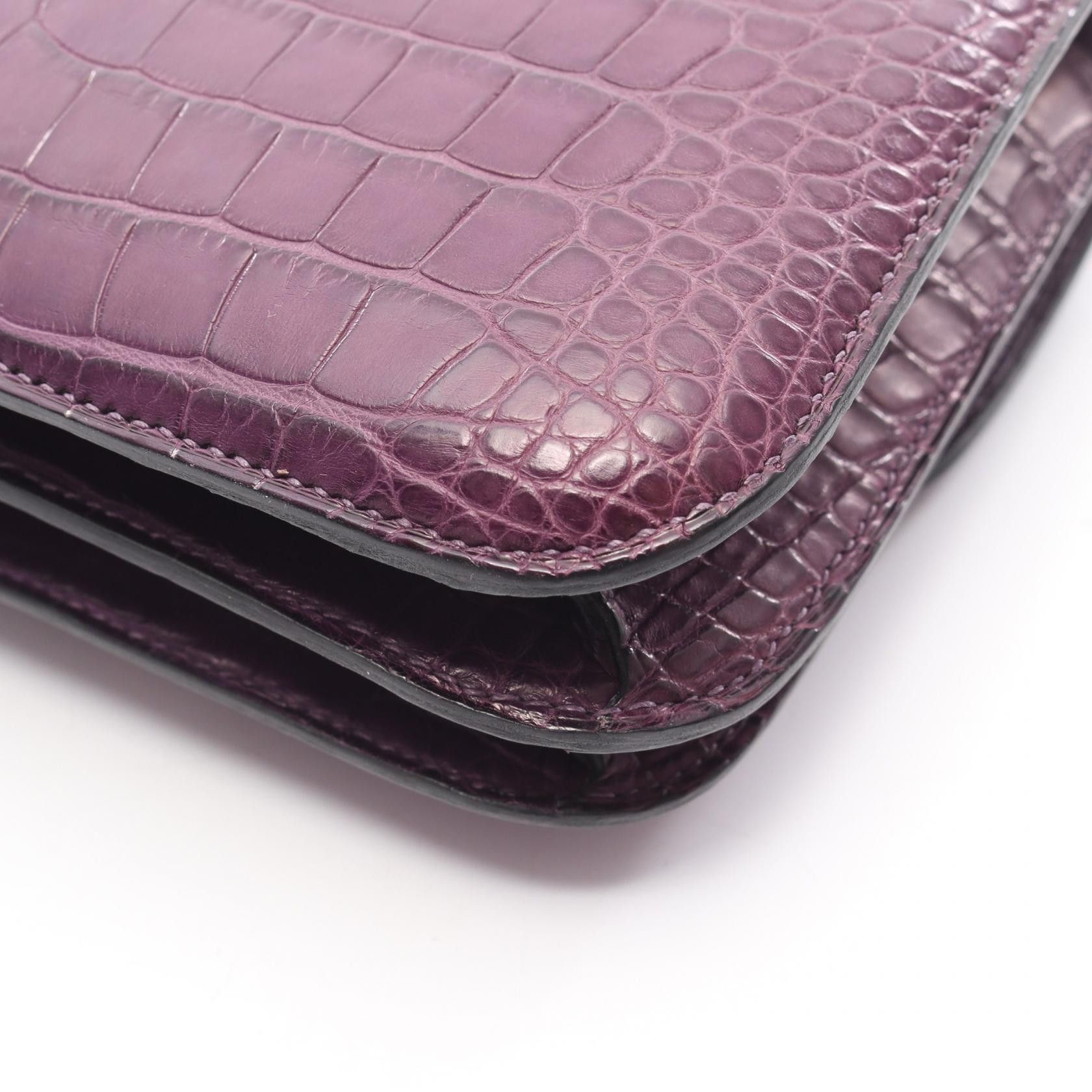 Hermes Hermes Hermes Constance3 Mini Alligator Matte Shoulder Bag Leather Shoulder Bag Z(2021) DUTY FREE for USA Size ONE SIZE - 7 Thumbnail