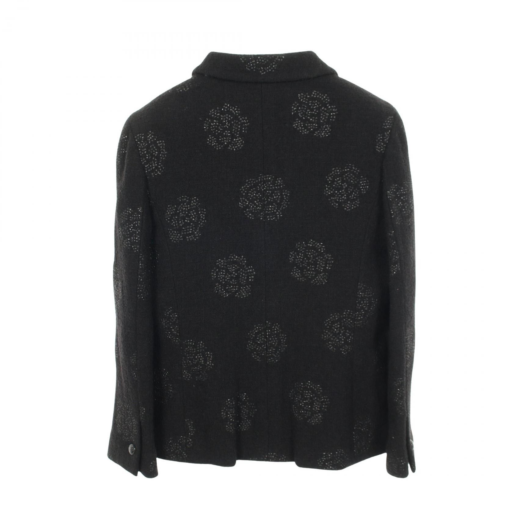 Chanel Chanel Chanel Camellia Wool Tailored Jacket Textile Outerwear DUTY FREE for USA Size ONE SIZE - 2 Thumbnail