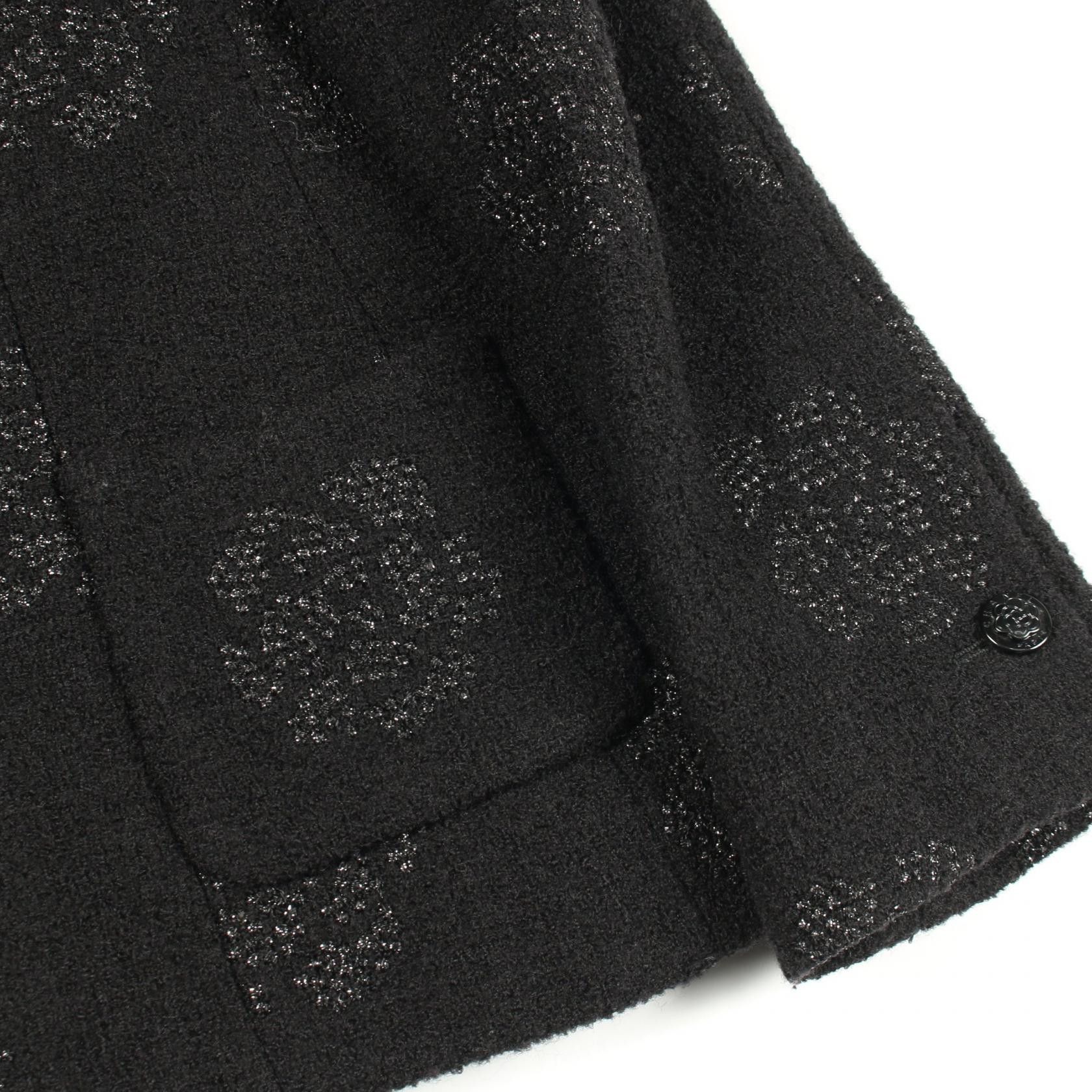 Chanel Chanel Chanel Camellia Wool Tailored Jacket Textile Outerwear DUTY FREE for USA Size ONE SIZE - 6 Thumbnail