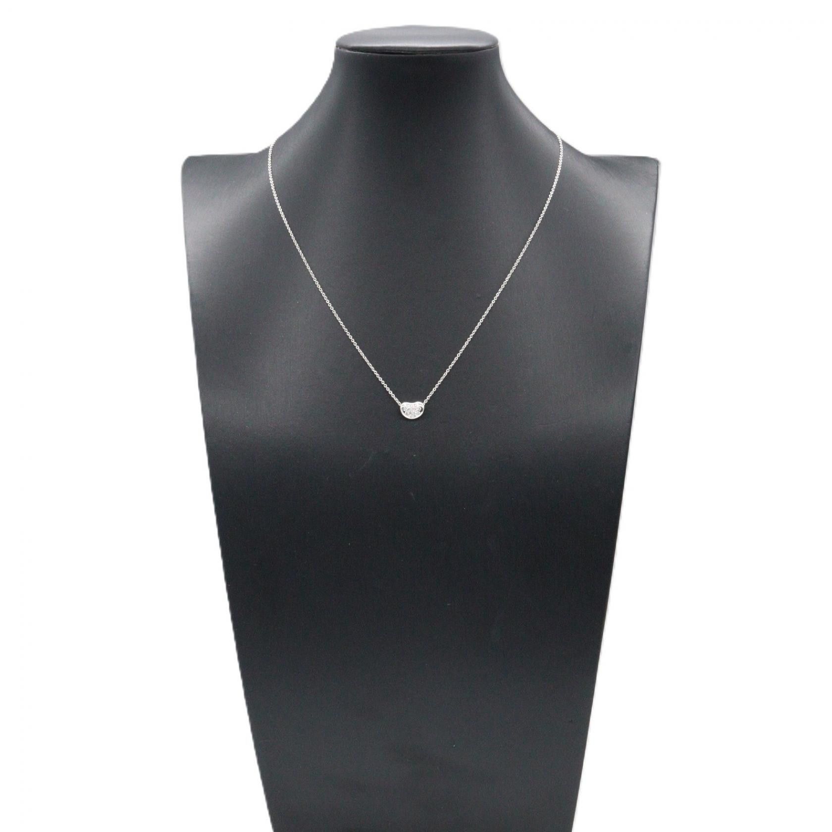 Tiffany & Co. Tiffany & Co. Tiffany＆Co. Bean Pt950 Diamond Necklace Precious Metal Necklace DUTY FREE for USA Size ONE SIZE - 6 Thumbnail