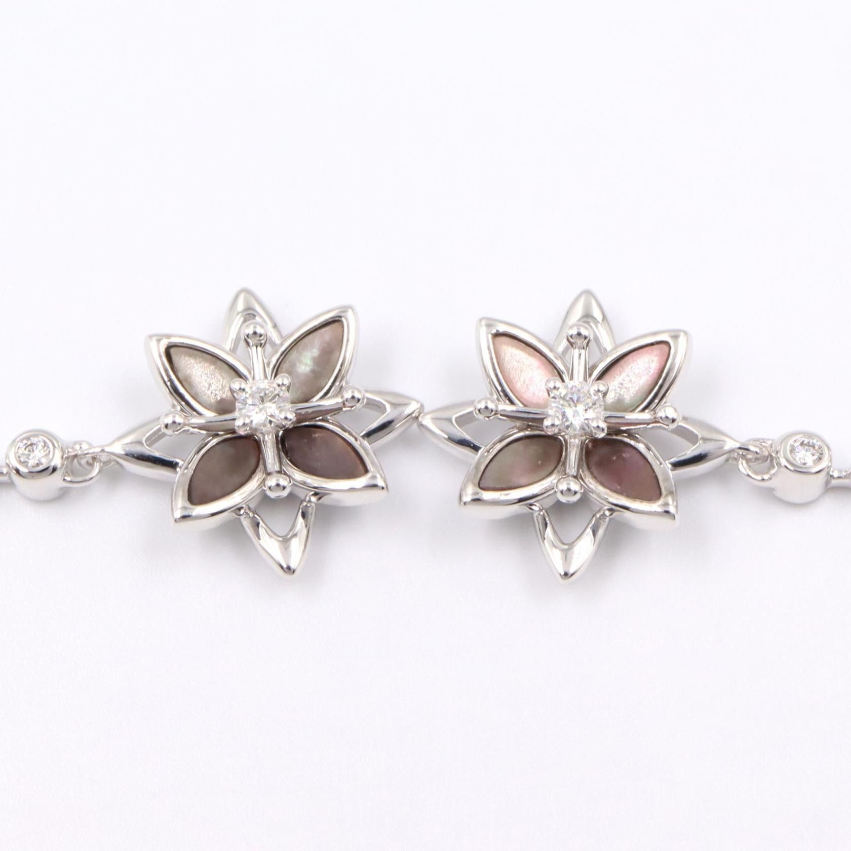 Other Tasaki TASAKI Mother of Pearl Diamond Au750 White Gold Earrings Precious Metal Earrings DUTY FREE for USA Size ONE SIZE - 6 Thumbnail