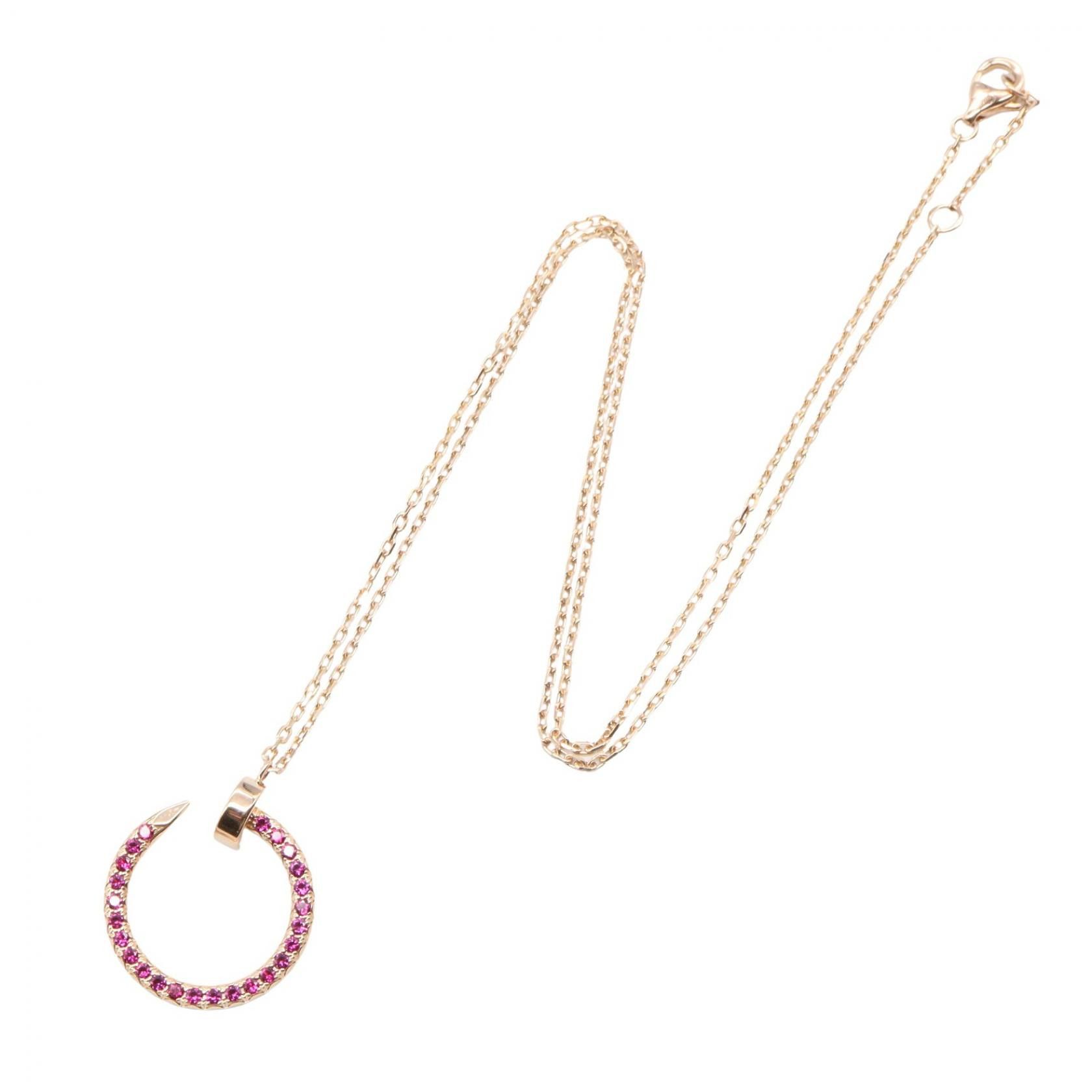 Cartier Cartier Cartier Juste Un Clou Au750 Ruby Necklace Precious Metal Necklace DUTY FREE for USA Size ONE SIZE - 2 Thumbnail