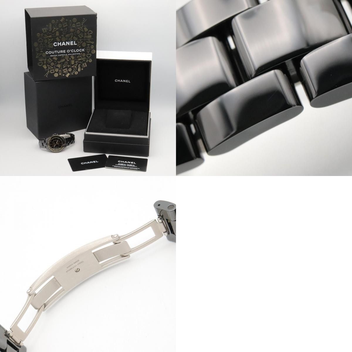 Chanel Chanel Chanel J12 Couture Ceramic Watch Glass / Ceramic Automatic H9762 DUTY FREE for USA Size ONE SIZE - 10 Thumbnail