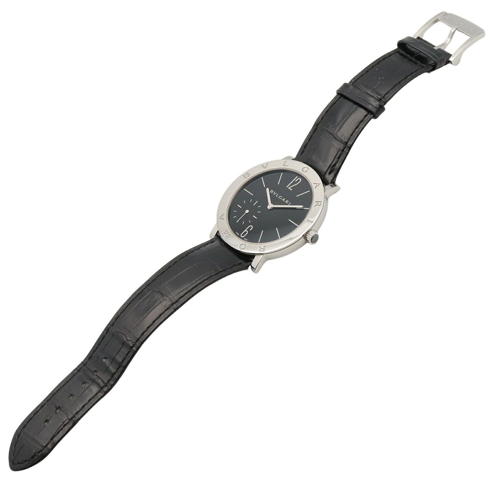 Bvlgari Bvlgari Bvlgari Bvlgari Roma Finissimo Stainless Steel Leather Mens Watch Metal Other BB41SXTRO DUTY FREE for USA Size ONE SIZE - 4 Thumbnail