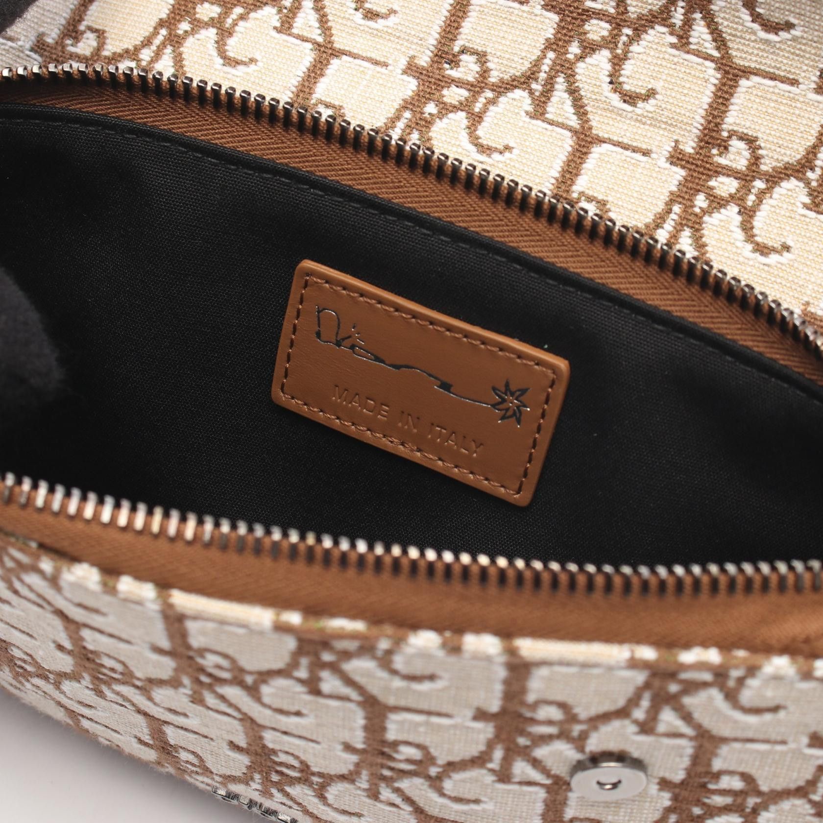 Dior Dior Christian Dior DIOR TRAVIS SCOTT CACTUS JACK SADDLE Canvas Bag Textile Vanity Bag DUTY FREE for USA Size ONE SIZE - 4 Thumbnail