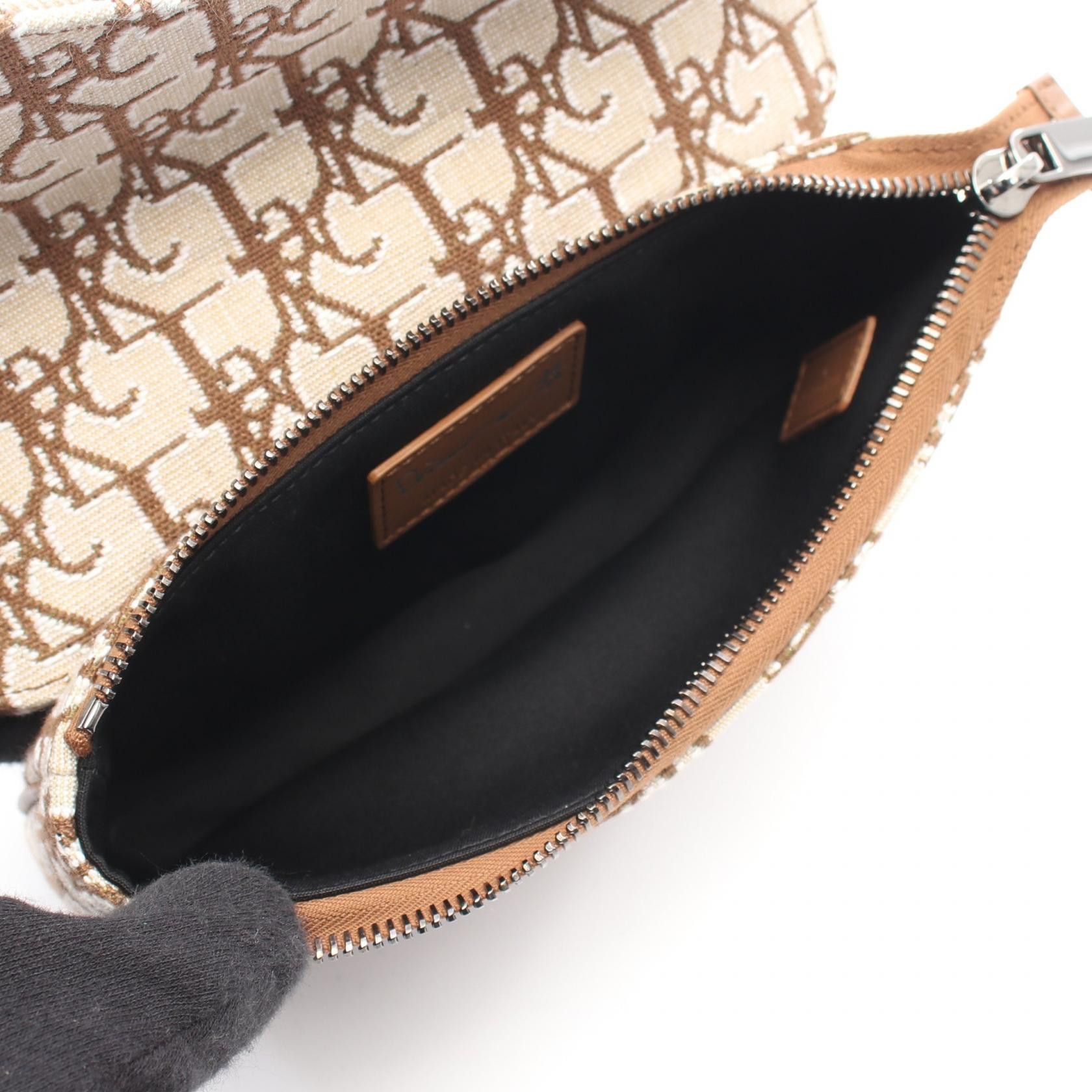Dior Dior Christian Dior DIOR TRAVIS SCOTT CACTUS JACK SADDLE Canvas Bag Textile Vanity Bag DUTY FREE for USA Size ONE SIZE - 3 Thumbnail