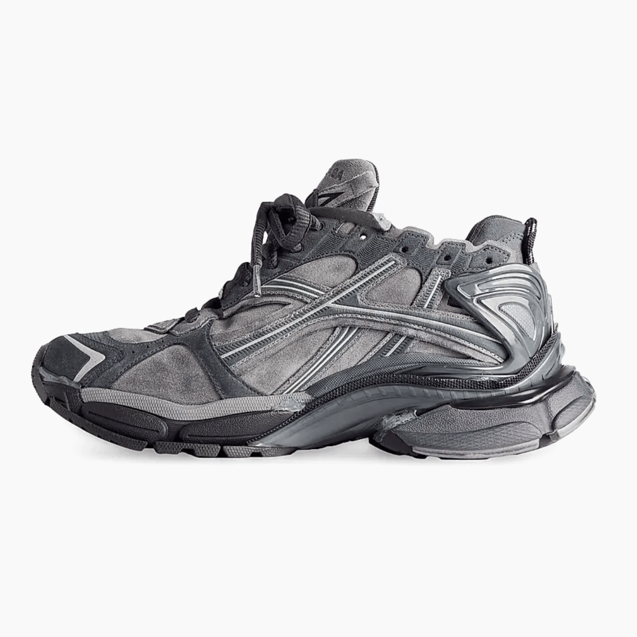 Balenciaga Runner Sneaker Grey Suede Size US 10 / EU 43 - 2 Thumbnail