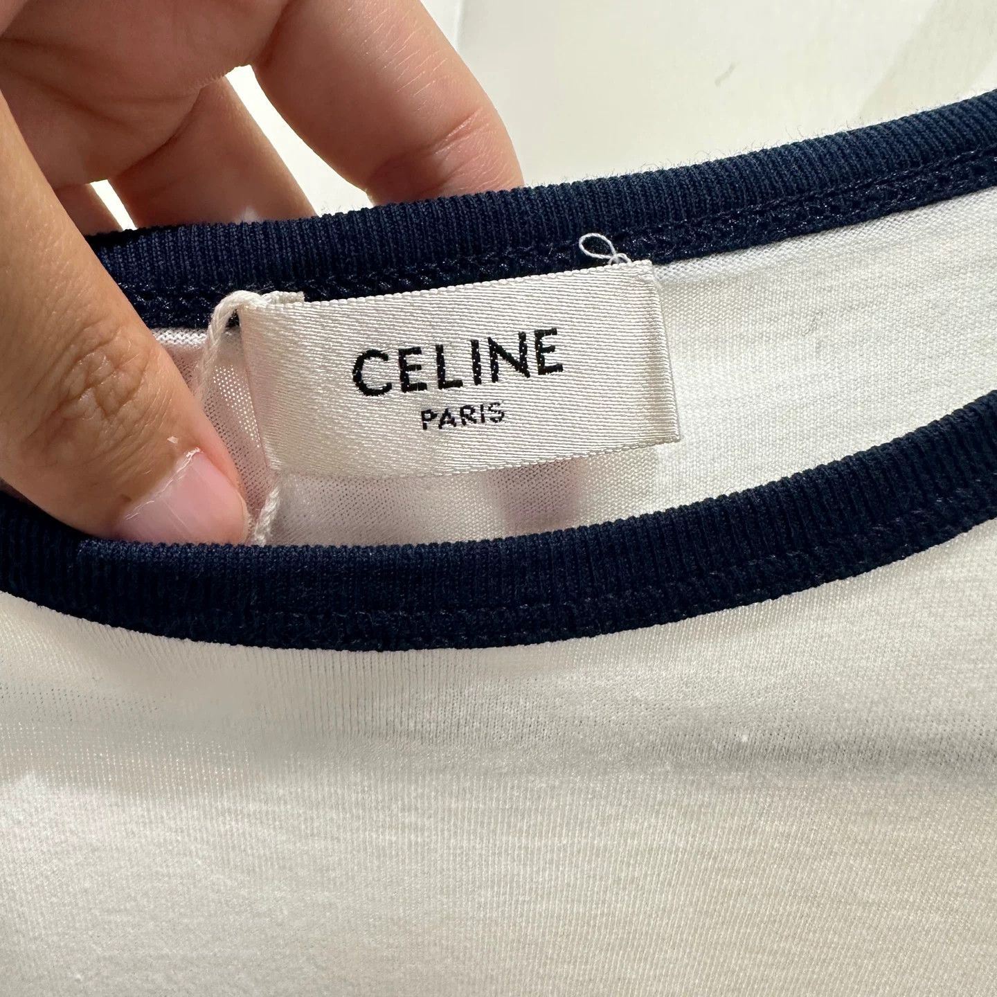 Celine CELINE May73 Logo Print Short-Sleeve Top Size XS / US 0-2 / IT 36-38 - 3 Thumbnail